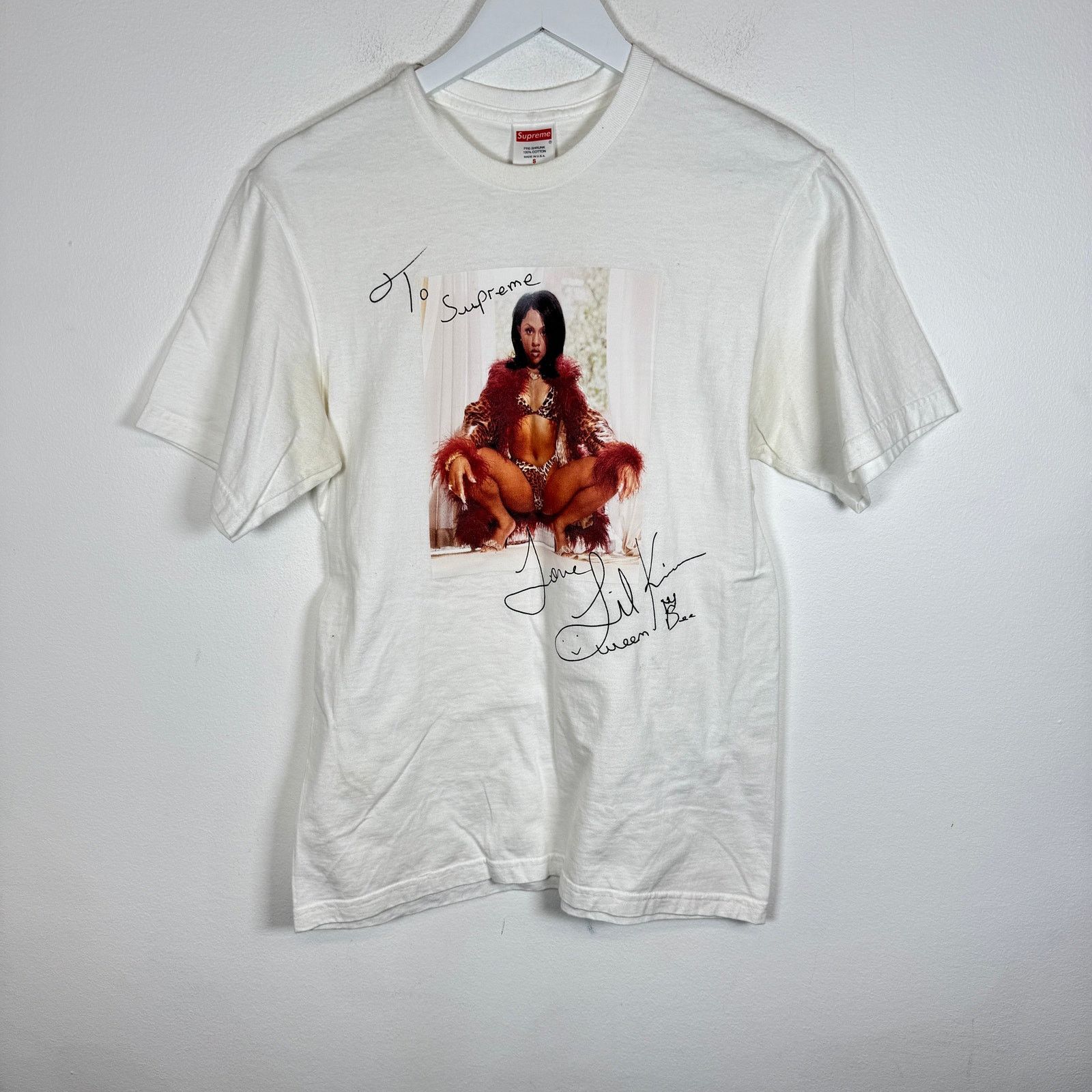 Supreme White Lil Kim T-Shirt Size S