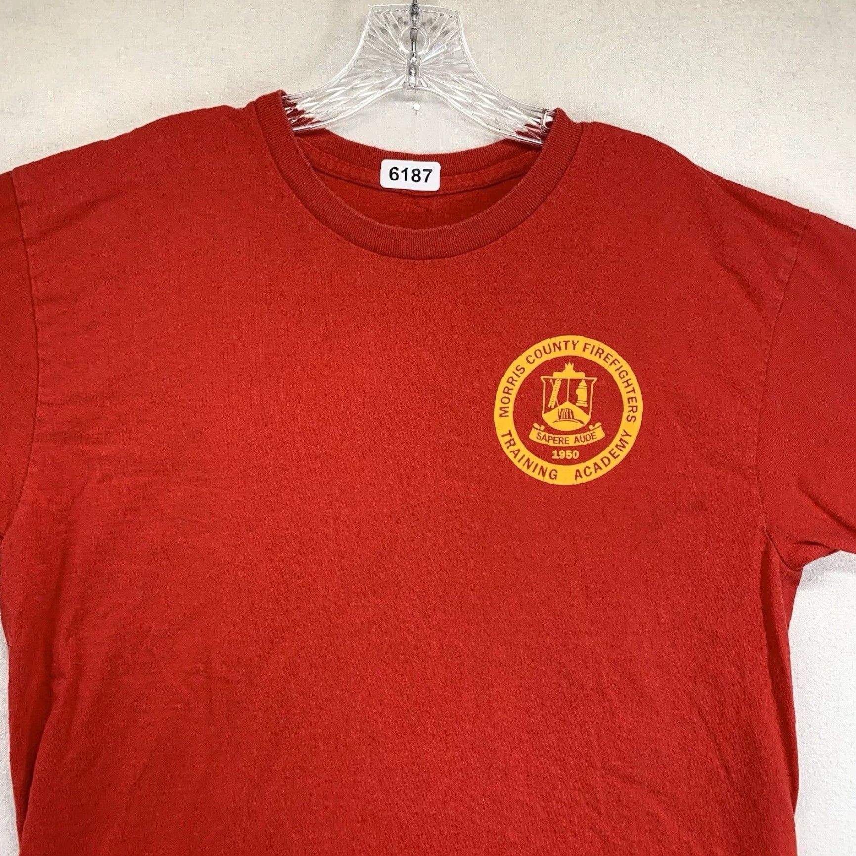 Vintage VINTAGE Firefighter T-Shirt Unisex Medium Red Fire Department 90s Firefighter Training Size US M / EU 48-50 / 2 - 5 Thumbnail