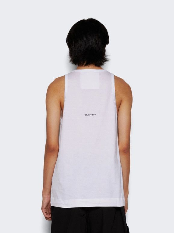 Givenchy o1w1db10925 Slim Fit Sleeveless T-Shirt Vestiaire in White Size US XXL / EU 58 / 5 - 5 Thumbnail