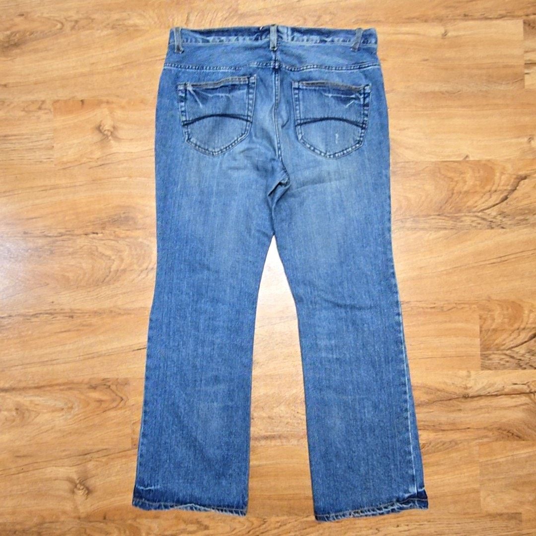 Ocean Pacific Vintage OP Ocean Pacific Bootcut Jeans Mens 36x30 2000s Y2K Size US 36 / EU 52 - 6 Thumbnail