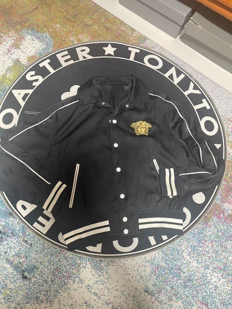 Versace Versace Black dragon silk satin jacket Size US M / EU 48-50 / 2 - 1 Thumbnail