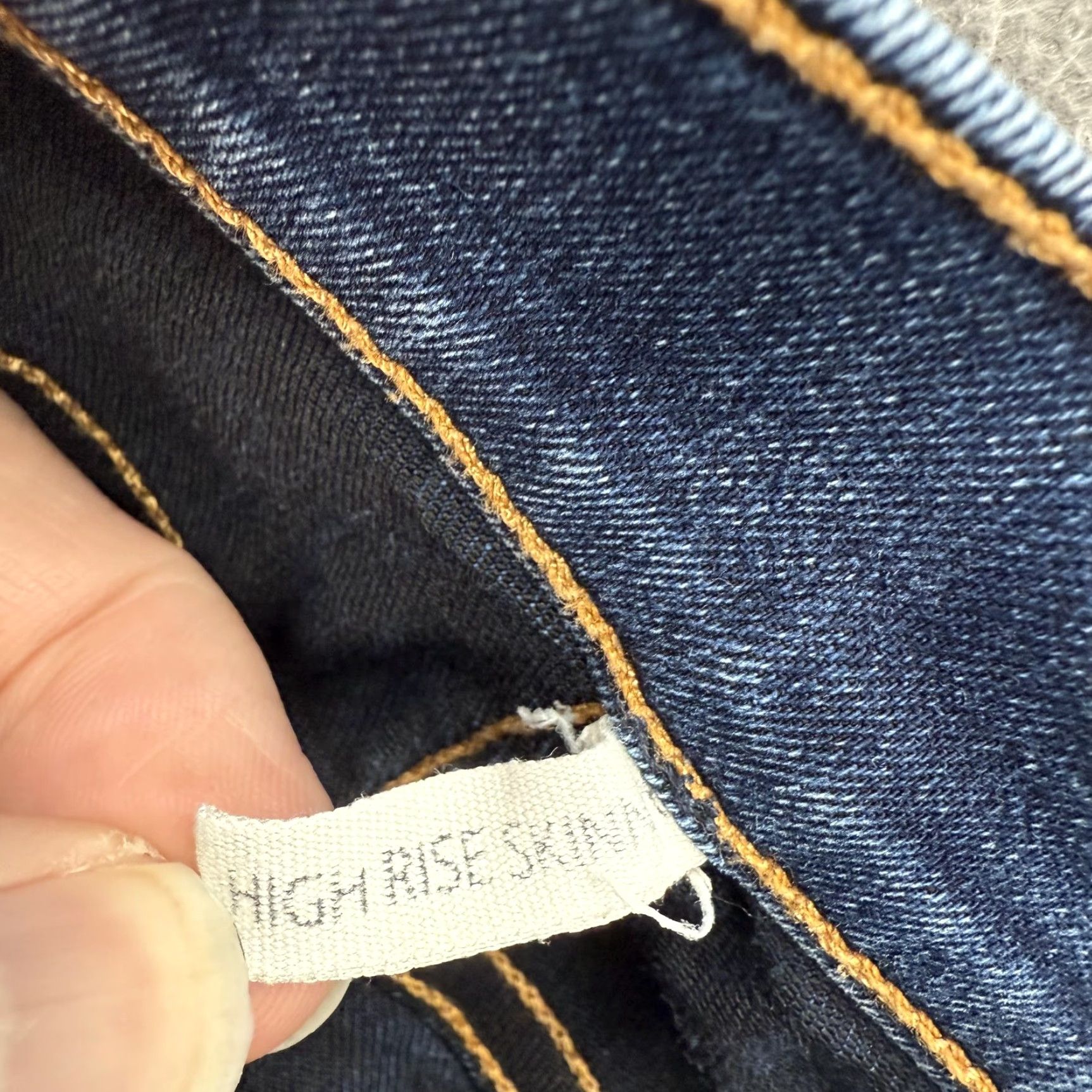 Rag & Bone VINTAGE Rag & Bone Jeans Womens 29 Blue High Rise Skinny Bedford Stretch Denim Size 29" - 3 Thumbnail