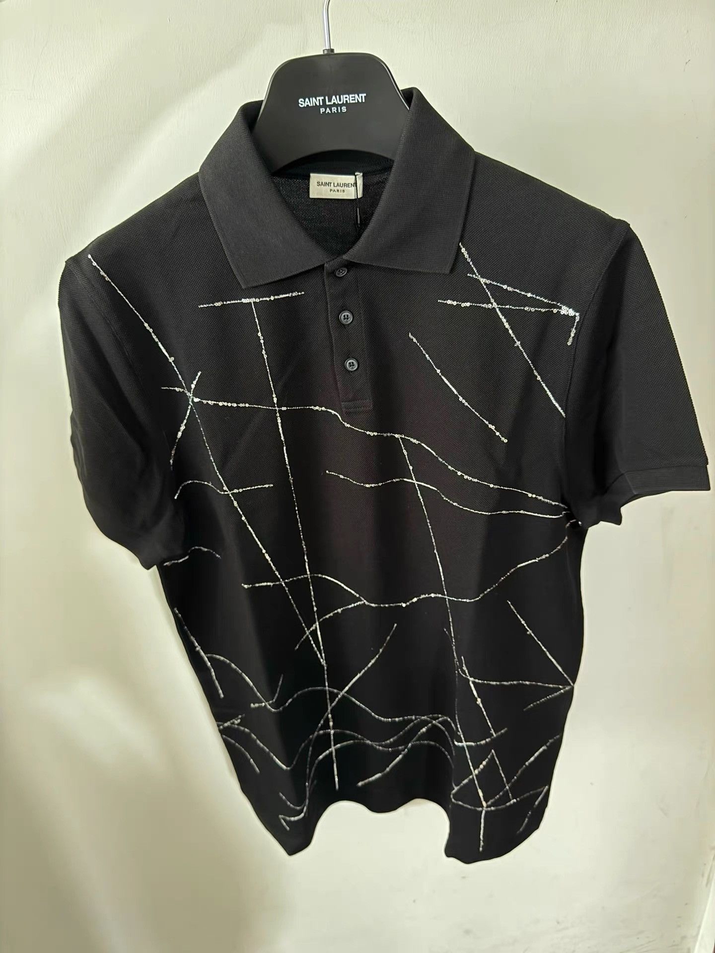 Saint Laurent Paris Saint Laurent Men's Runway Polo Shirt K33 Size US M / EU 48-50 / 2 - 1 Thumbnail