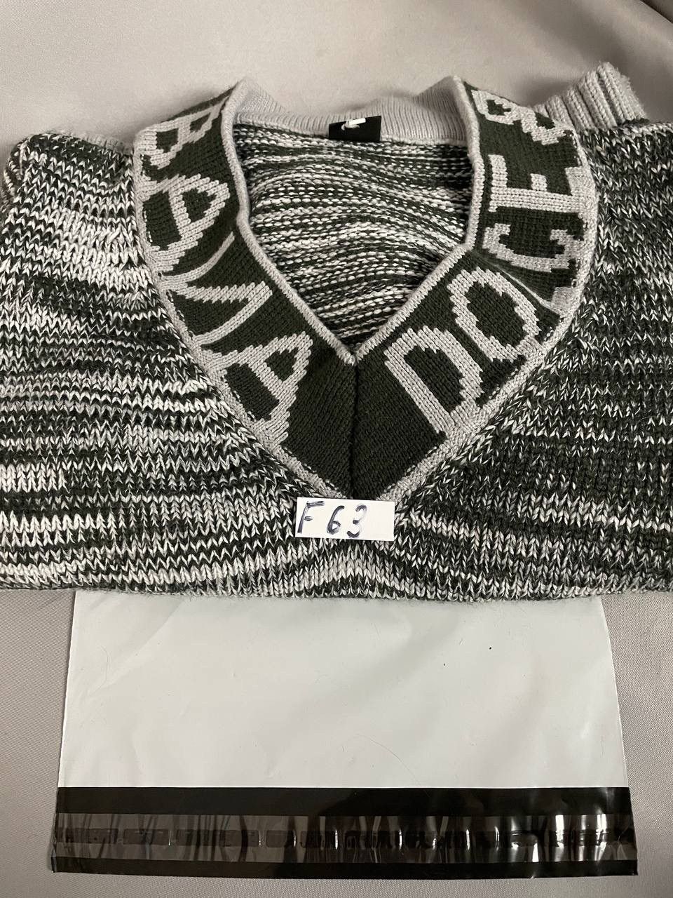 Dolce & Gabbana Dolce&Gabbana Sweater Grey Big Logo Cardigan Size US M / EU 48-50 / 2 - 12 Thumbnail