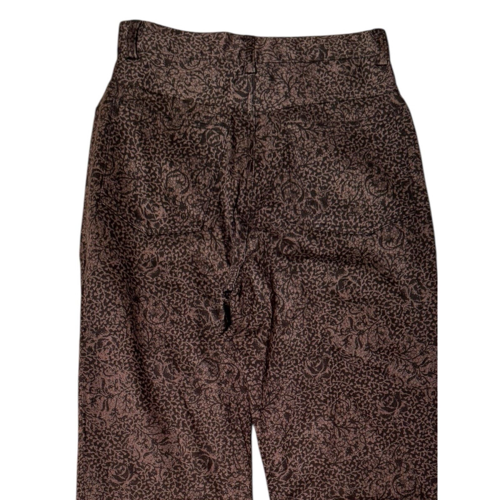 Other Padi Couture NEW Brown Patterned Trousers Straight Leg Size 26" / US 2 / IT 38 - 6 Thumbnail