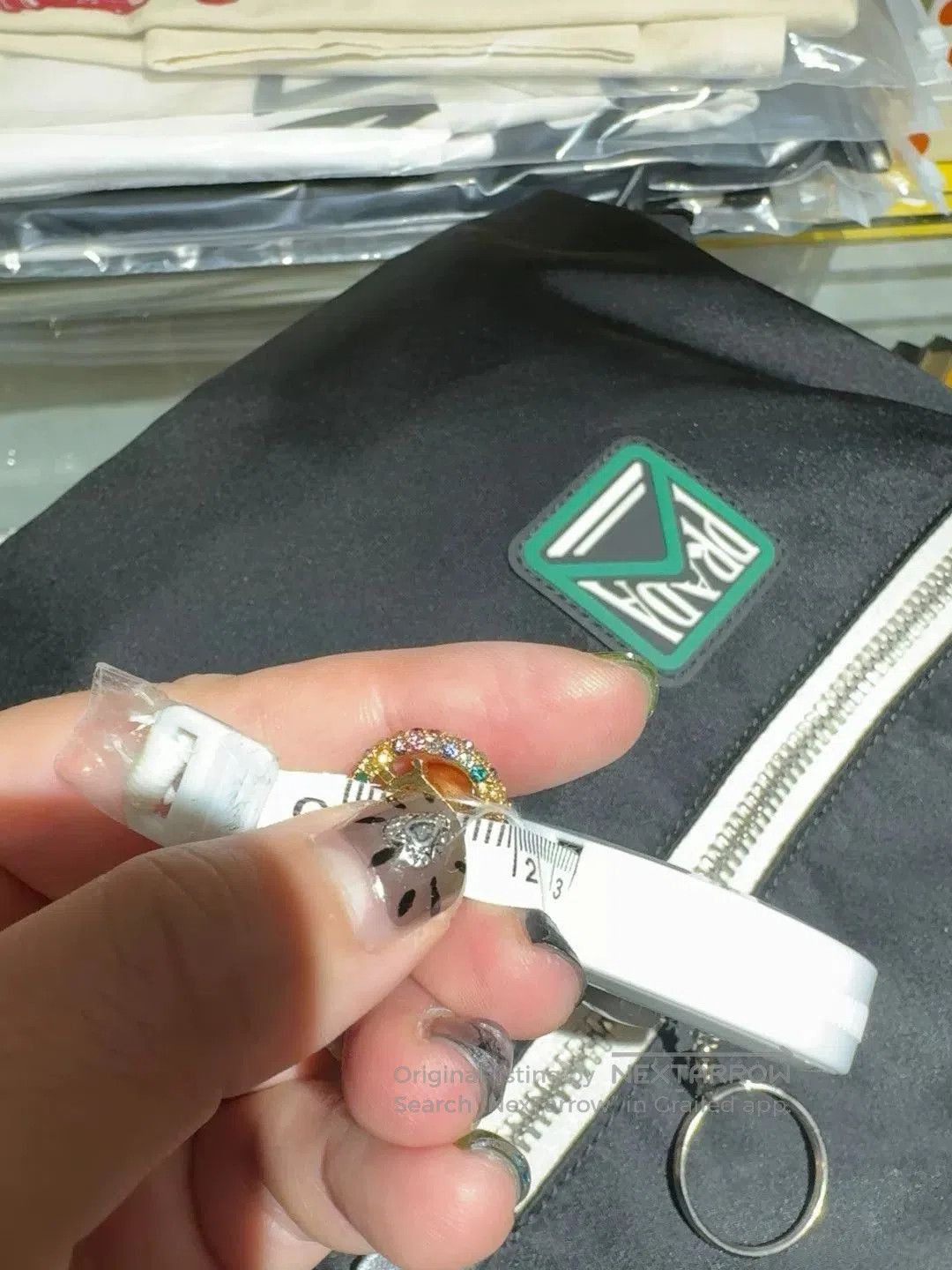 Burberry Burberry Colorful Diamond Earrings and Ring. Size ONE SIZE - 8 Thumbnail