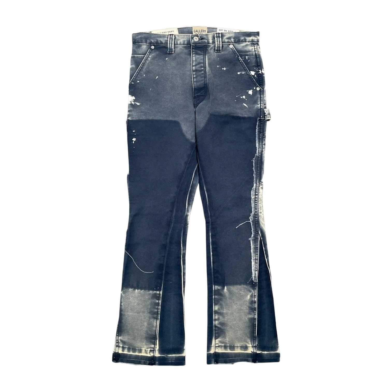 Gallery Dept. Gallery Dept. 'Carpenter Paint Splatter' Navy Jeans Size US 31 - 1 Preview