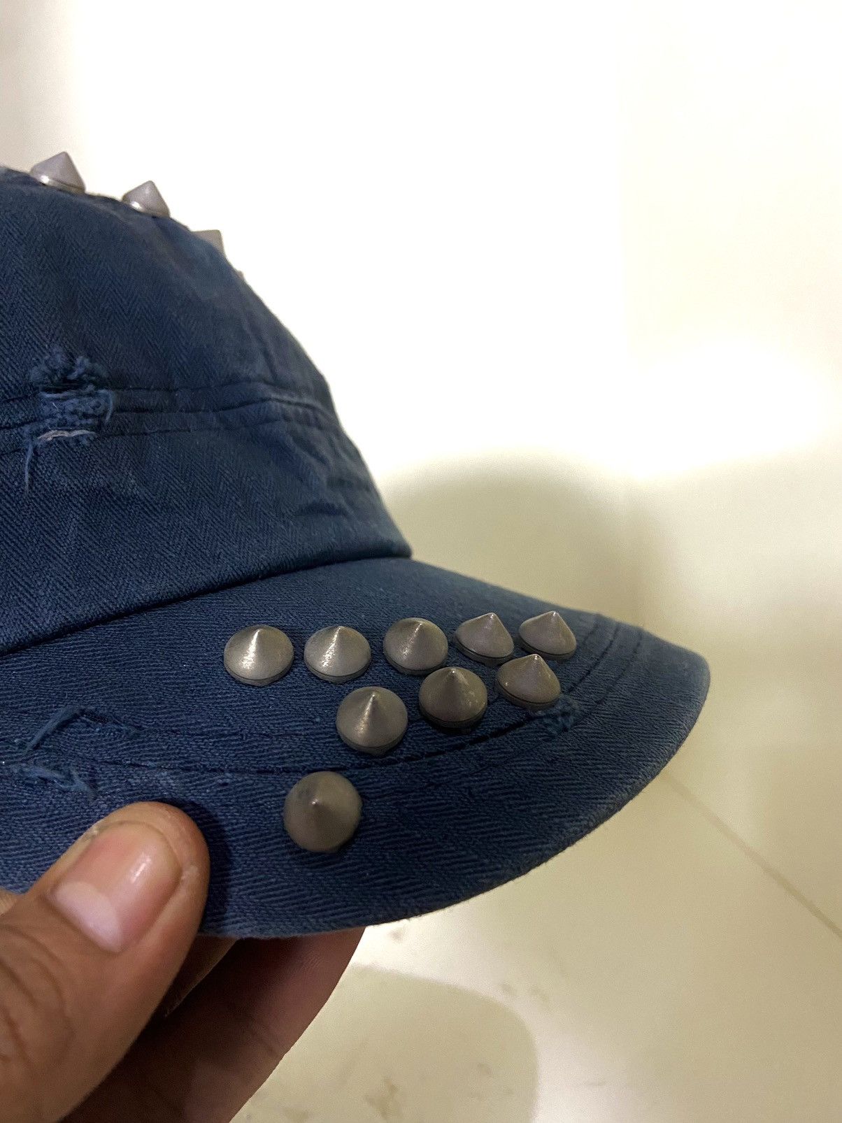 If Six Was Nine × Japanese Brand × Le Grande Bleu (L.G.B.) VTG spike studded punk hat Size ONE SIZE - 10 Thumbnail