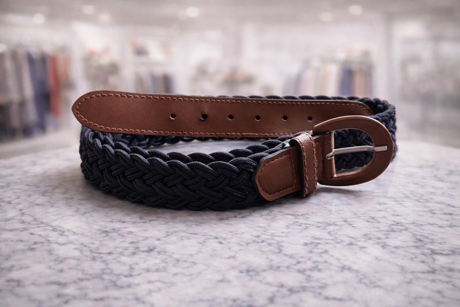Genetic Manipulation Shinichiro Kuriya Braided Black & Brown Belt Ladies Womens Size ONE SIZE - 1 Thumbnail