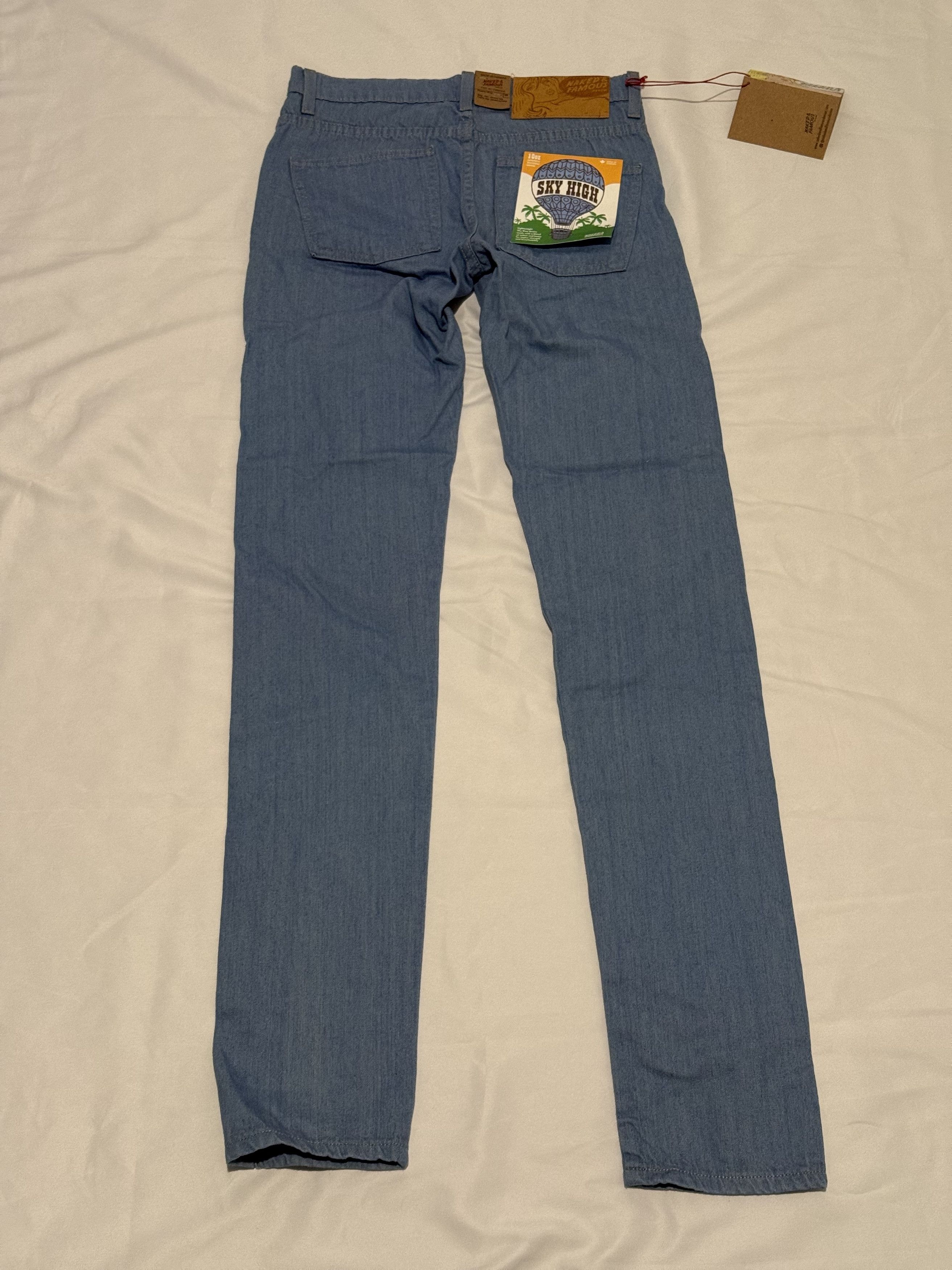 Naked & Famous Sky High Denim - Super Guy - 28 - Hemp Denim Size US 28 / EU 44 - 2 Thumbnail