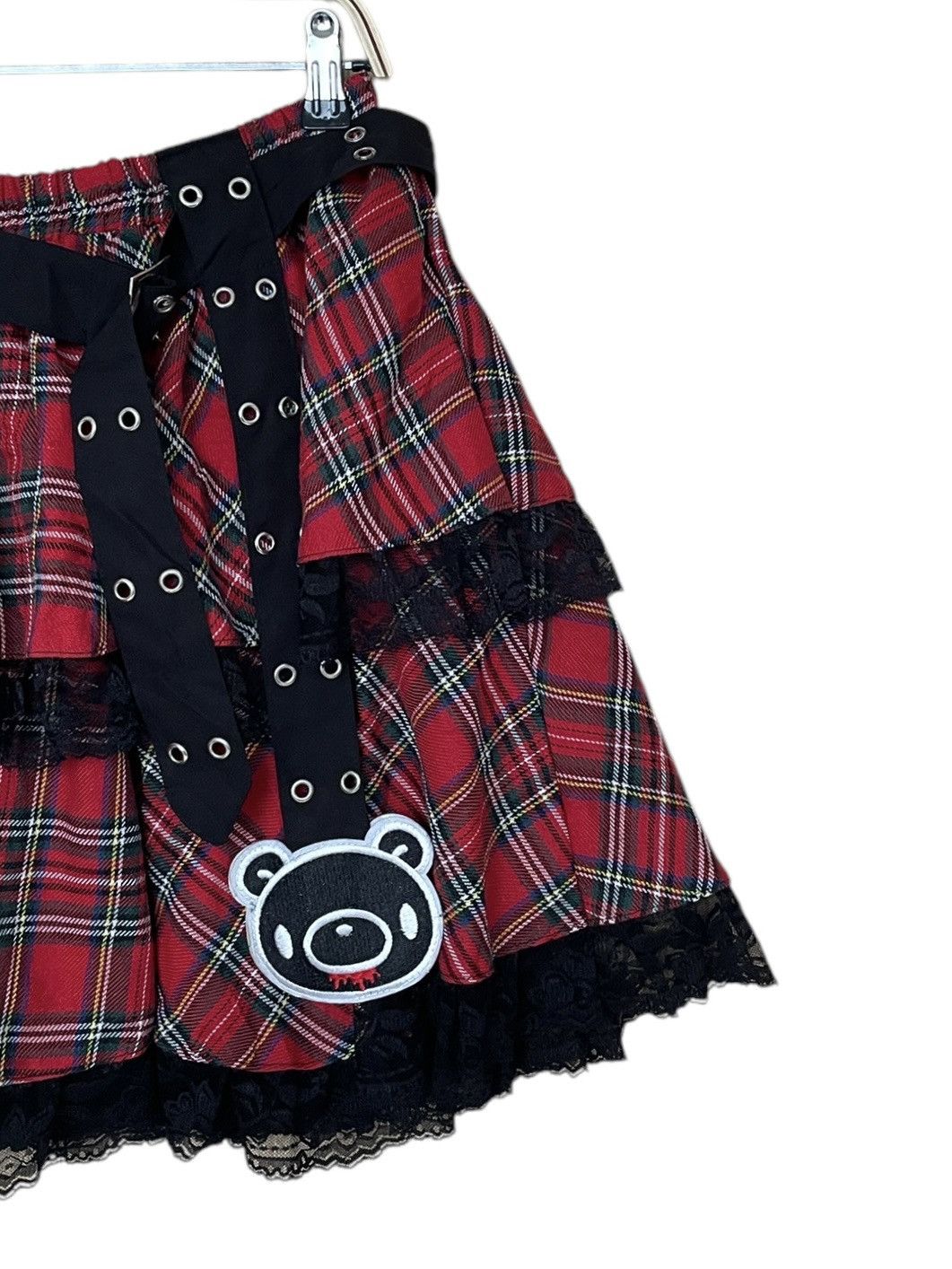 Japanese Brand × Seditionaries × Vintage Vintage Japanese Brand Gloomy Acdcray Bondage Skirt 1990s Size 22" - 4 Thumbnail