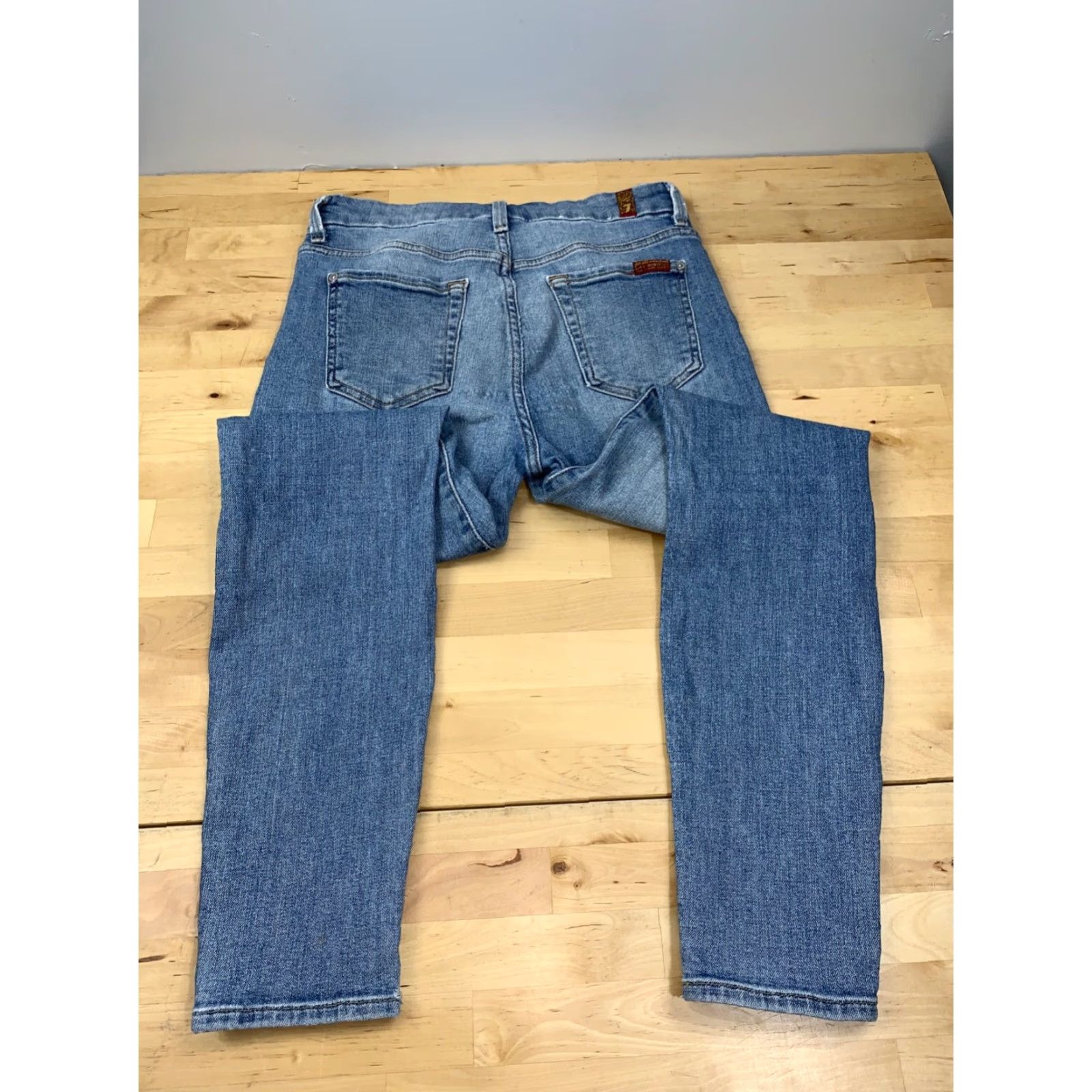 7 For All Mankind 7 For All Mankind Jeans Skinny Blue 26 Women High Waisted Ankle Size 26 Size 26" / US 2 / IT 38 - 4 Thumbnail