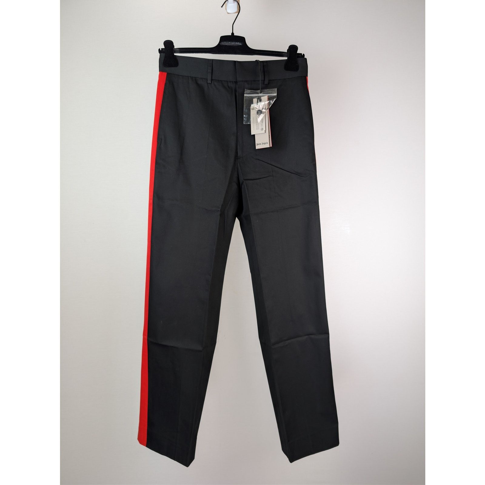 Palm Angels o1rshd1 Racing Chino Pants in Black / Red Size US 32 / EU 48 - 1 Thumbnail