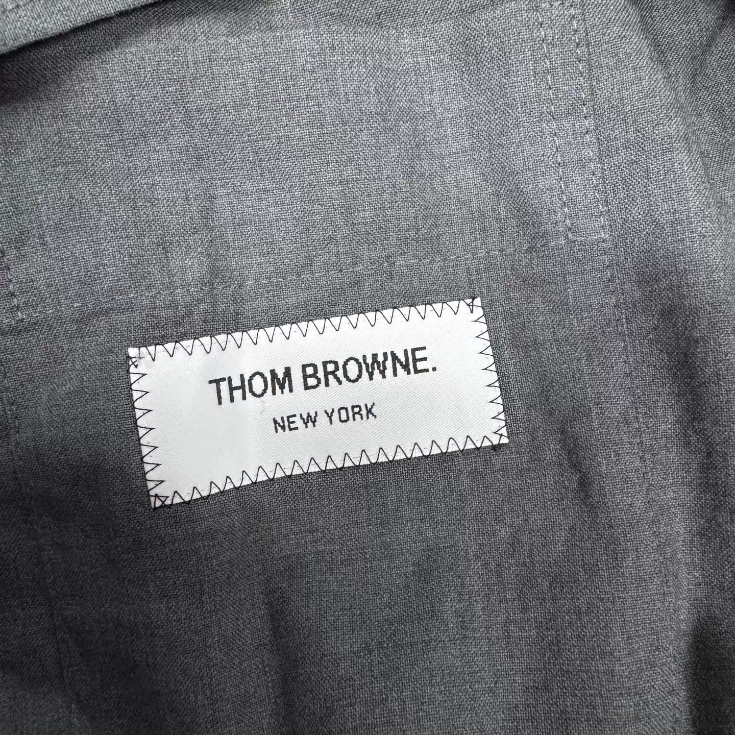 Thom Browne Thom Browne 4-stripe wool gray shirt-jkt 3 99 new Size L / US 10 / IT 46 - 6 Thumbnail