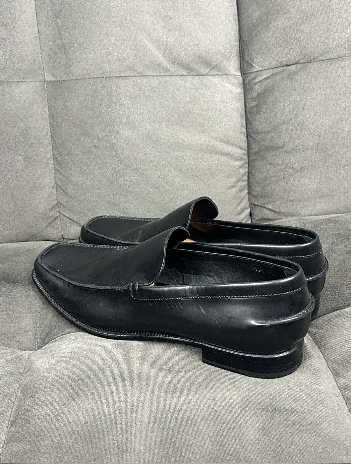Prada Prada black leather loafers Size US 12 / EU 45 - 6 Thumbnail