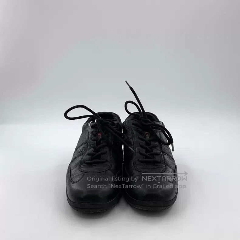 Prada Prada Black Lace-up Casual Flat Sneakers Size US 4 / IT 34 - 3 Thumbnail