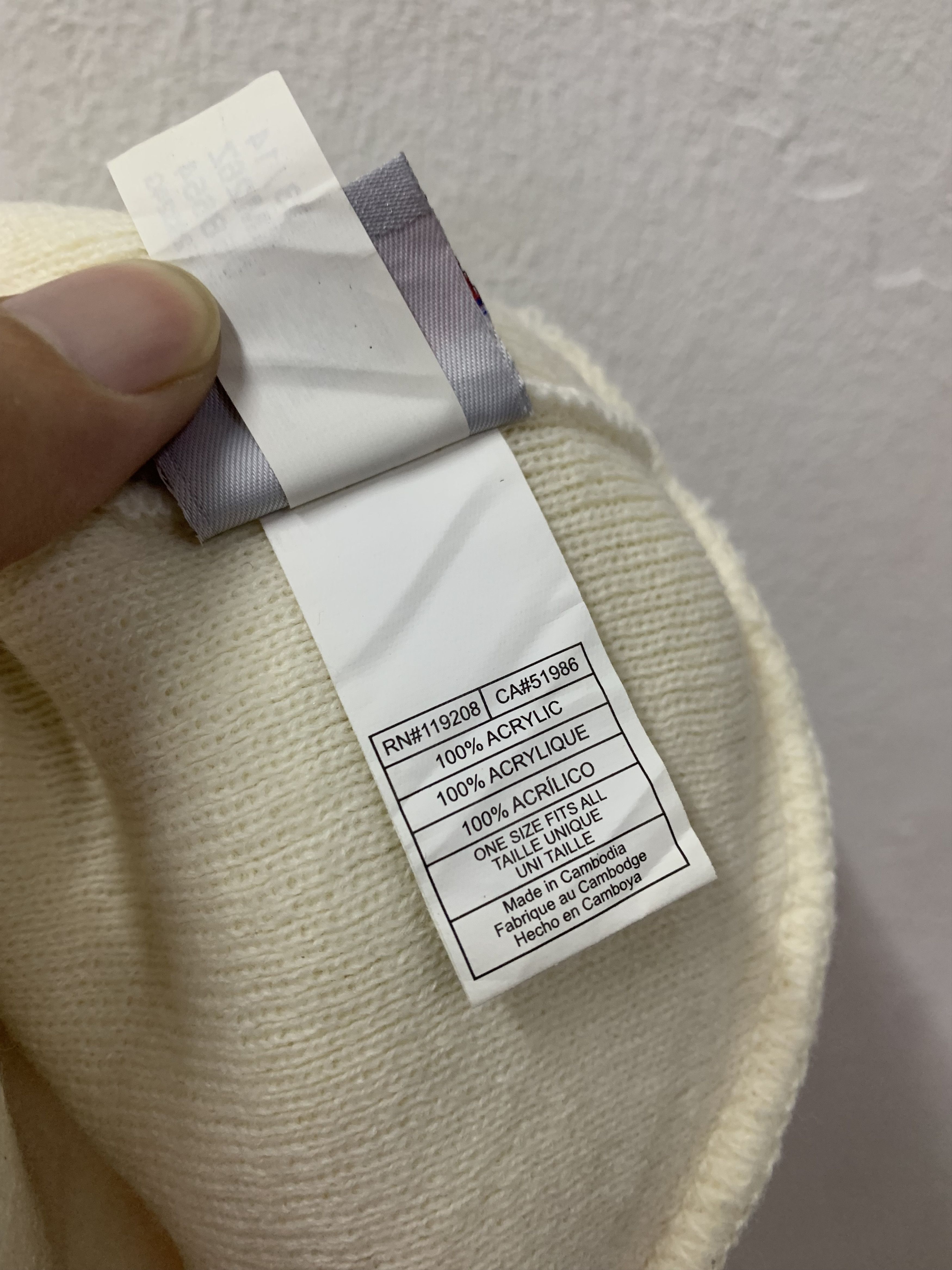 NBA NBA Chicago Bulls Off White Beanie Hats Size ONE SIZE - 8 Thumbnail