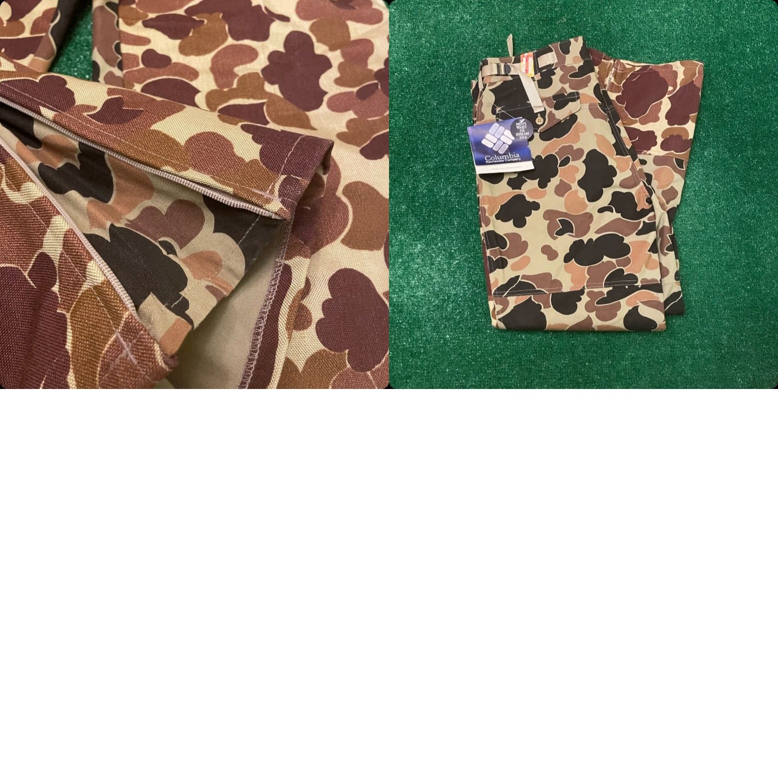 Doublet VINTAGE Columbia Double Knee Duck Camo Pants Quail Brush Mens Size 36 NWT Size US 36 / EU 52 - 8 Thumbnail
