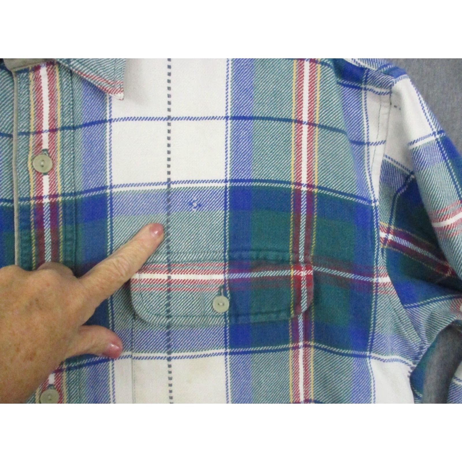 Vintage VINTAGE Brian Flannel Shirt Medium Plaid Heavyweight Shacket Size US M / EU 48-50 / 2 - 6 Thumbnail
