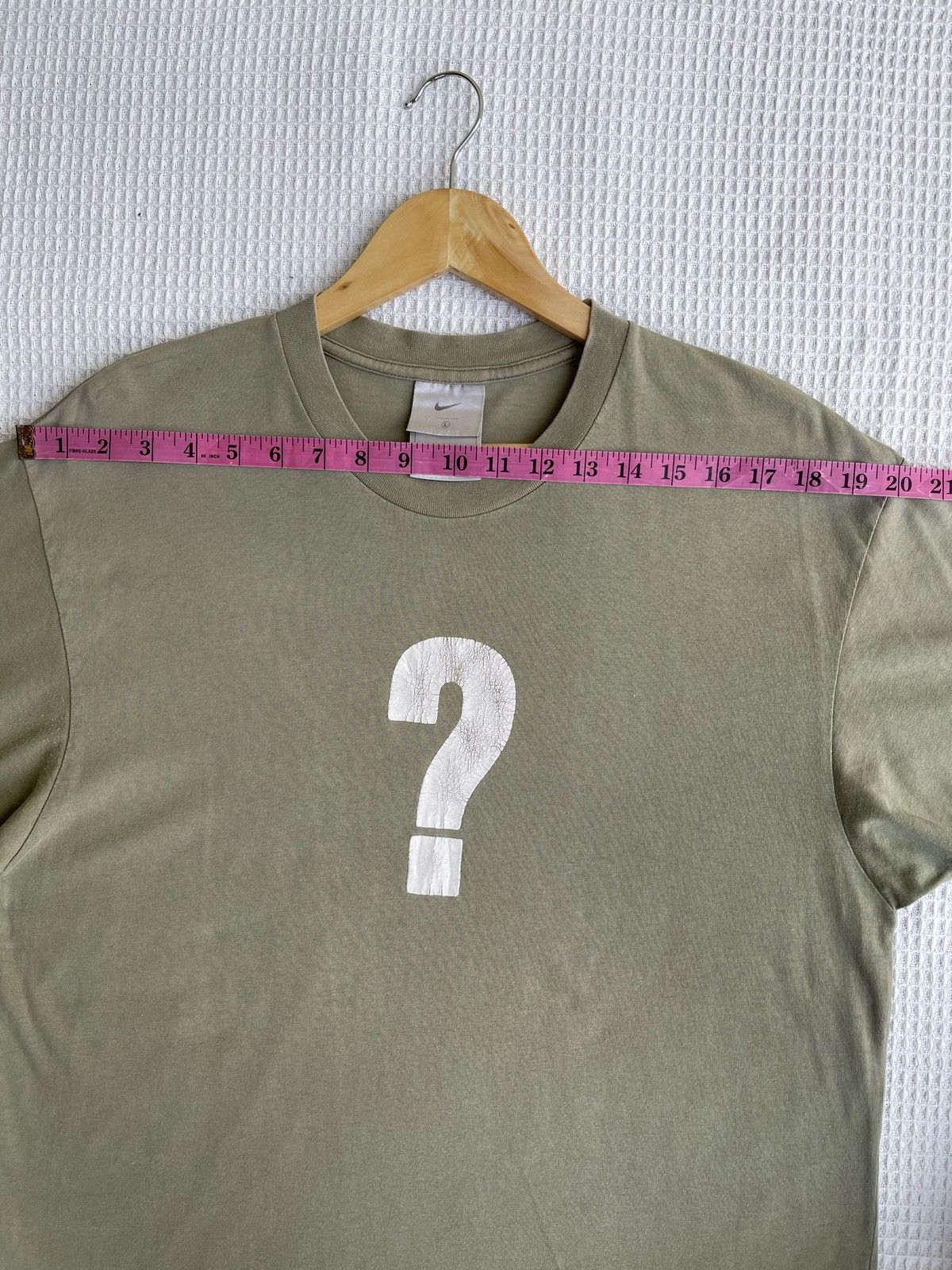 Nike Rare🔥Vintage NIKE Question Mark Center Logo Tee Size US L / EU 52-54 / 3 - 10 Thumbnail