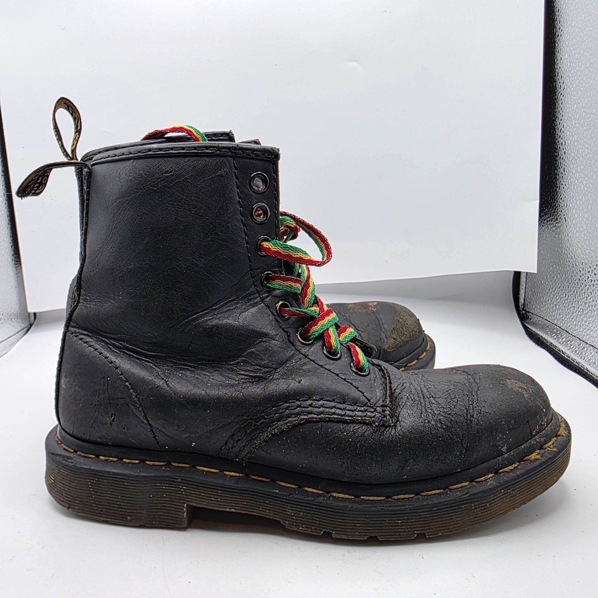 Dr. Martens Dr. Martens 1460 SR Womens Size 7 Black Leather Slip Resista Size US 7 / IT 37 - 12 Thumbnail