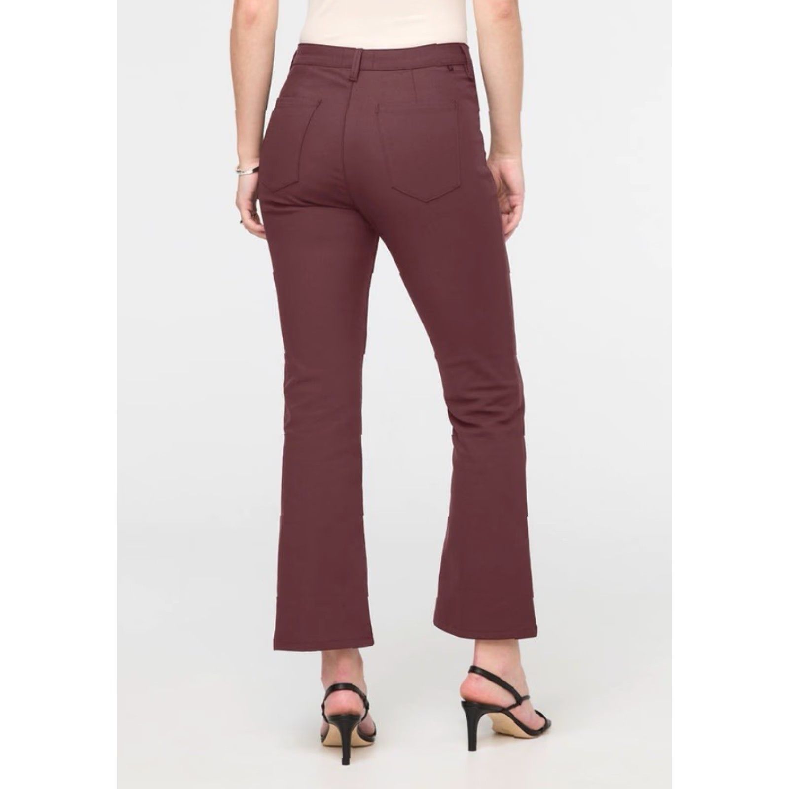 DUER DUER Pants Womens 25 Flared Stretch Minimalist Mauve 80s 90s Retro Casual Party/Cocktail Jeans Flare Womens Size 25 Size 42" / US 20 - 3 Thumbnail