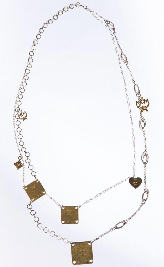 MCM MCM Brass Tag Flapper Necklace Size ONE SIZE - 2 Thumbnail
