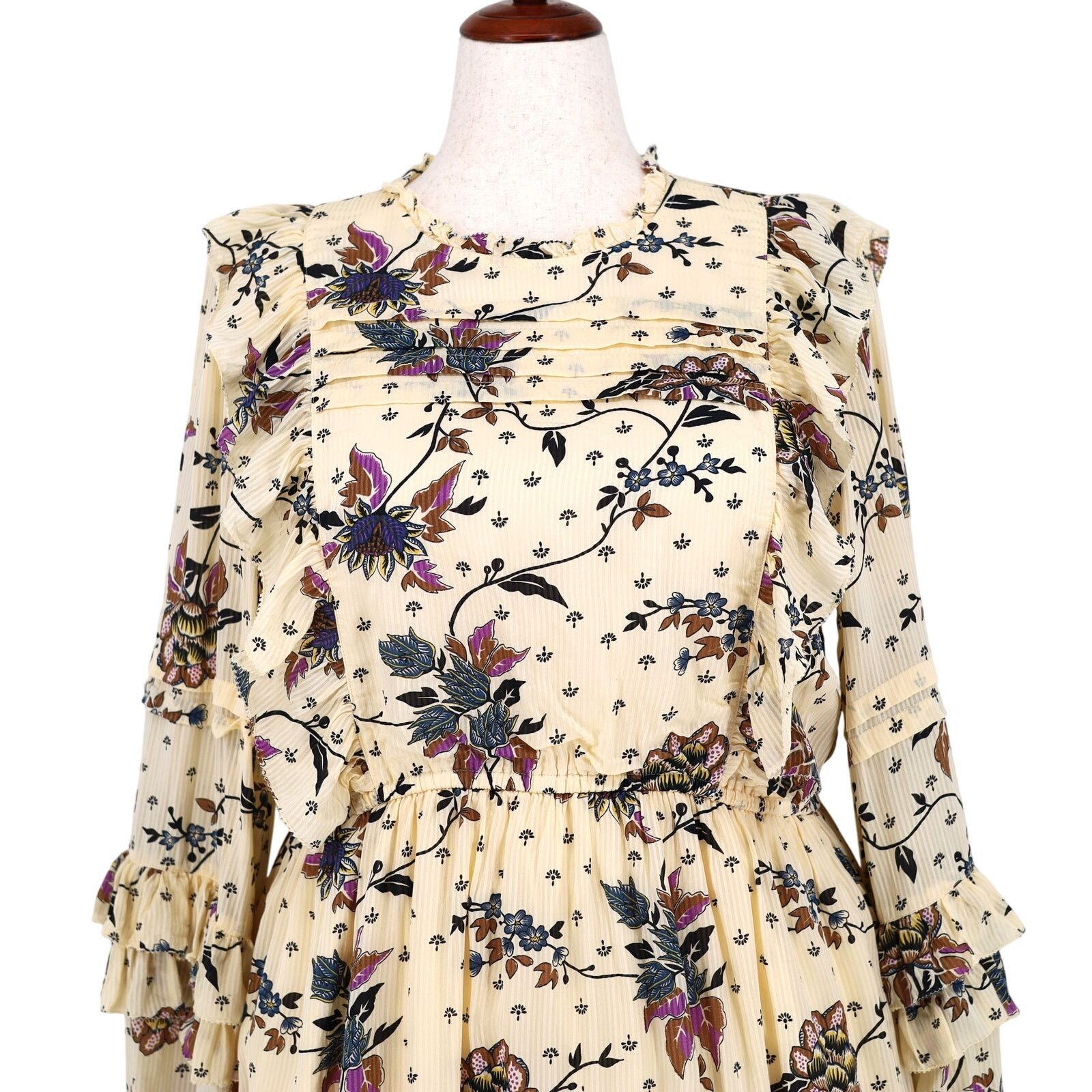 Scotch & Soda Scotch & Soda Women Floral Viscose Cocktail Mini Dress L Size L / US 10 / IT 46 - 2 Thumbnail