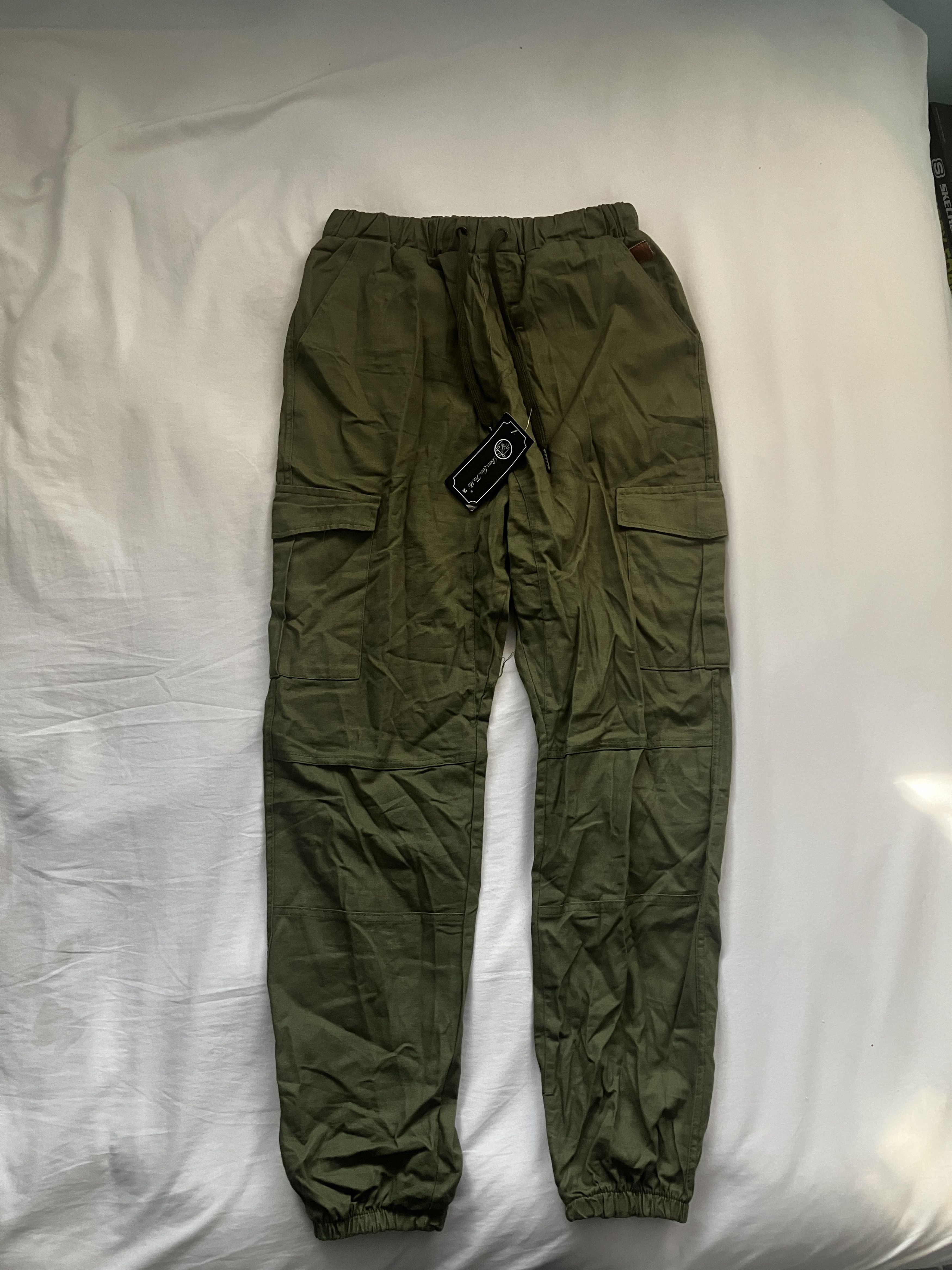 Japanese Brand × Vintage Vintage Japanese Cargo Joggers Size 34" / US 12 / IT 48 - 2 Thumbnail
