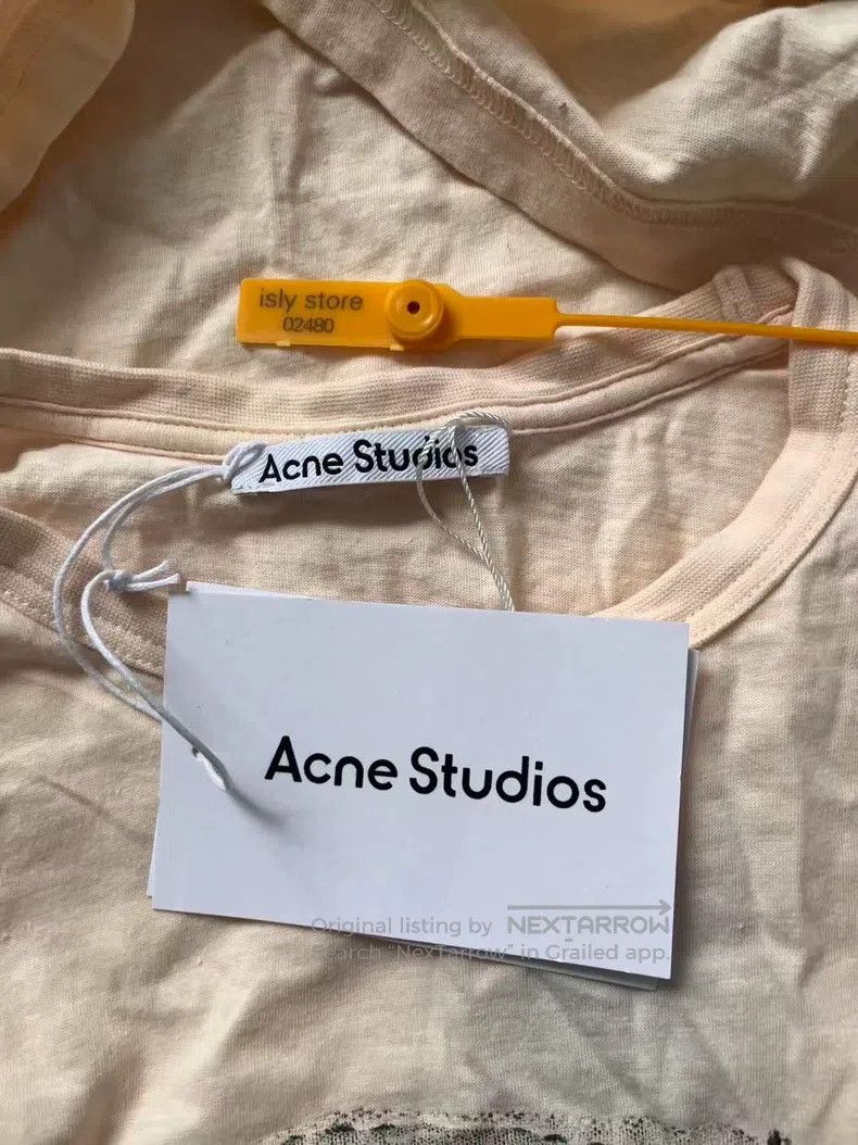 Acne Studios Acne Studios Simple Soft Logo Printed Casual Round Neck T- Size S / US 4 / IT 40 - 5 Thumbnail