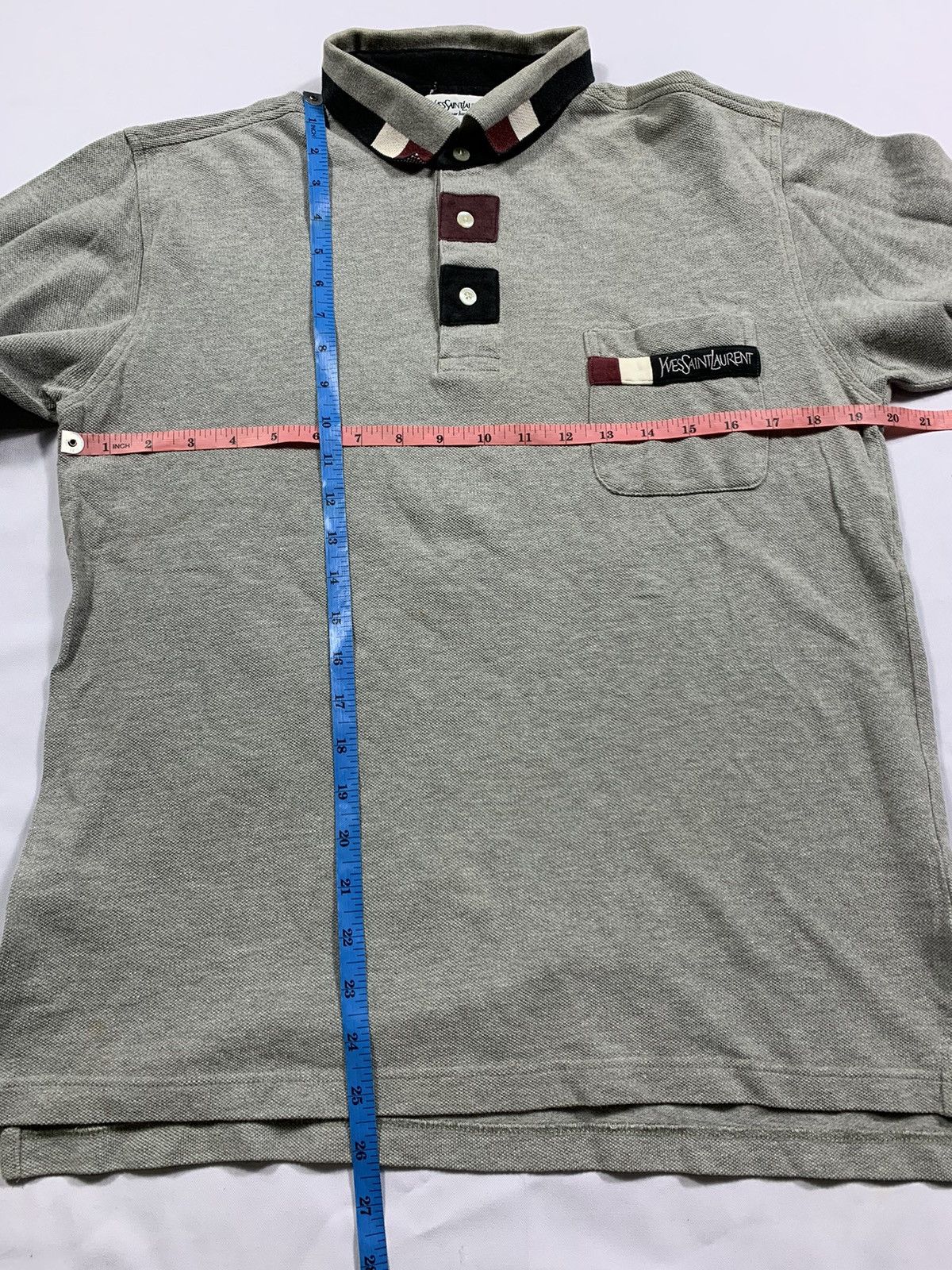 Yves Saint Laurent Vintage Yves Saint Laurent Long Sleeve Polo Shirt Size US L / EU 52-54 / 3 - 8 Thumbnail