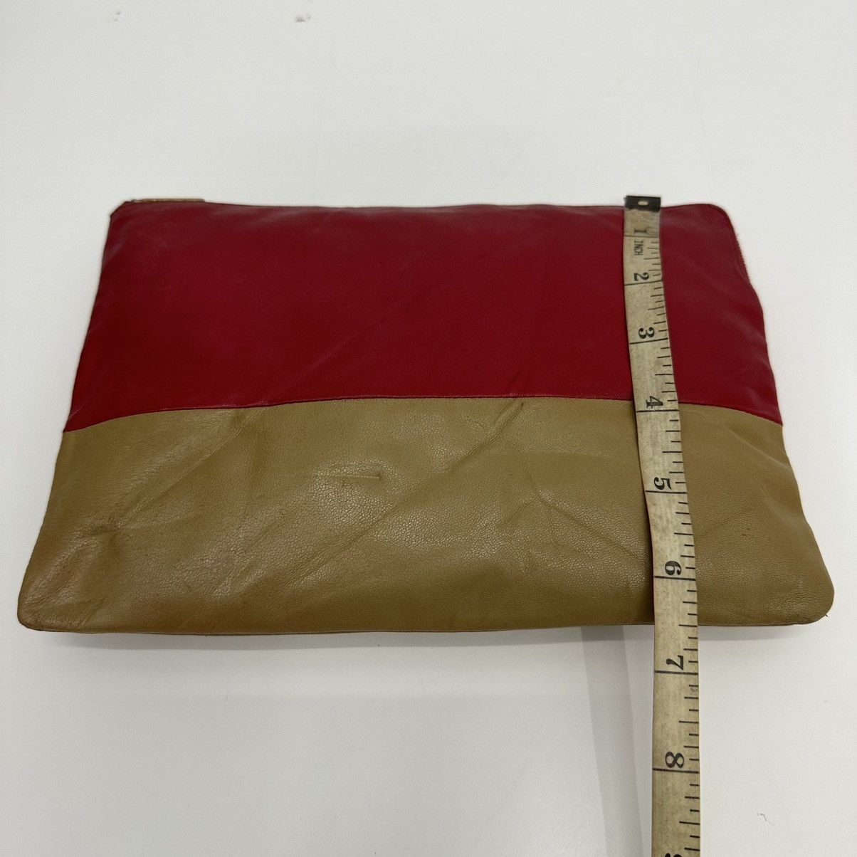 Celine ‼️YES‼️ AUTHENTIC CELINE BI-COLOR SOLO POUCH CLUTCH BAG Size ONE SIZE - 13 Thumbnail