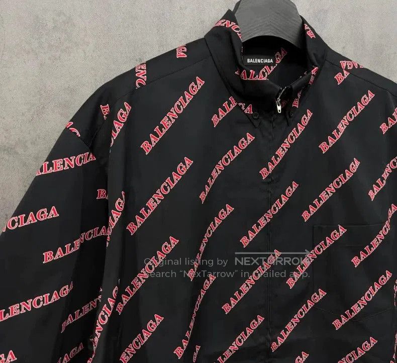 Balenciaga Balenciaga Logo Zip Short Sleeve Shirt. Size US XXS / EU 40 - 2 Thumbnail