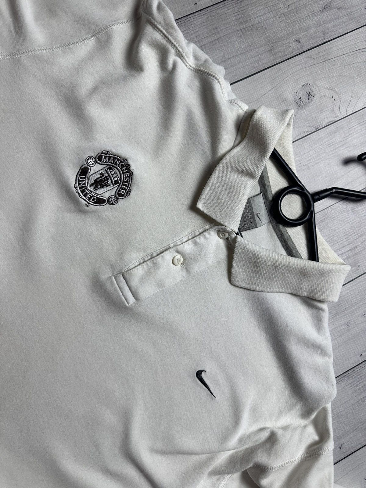 Nike × Vintage Vintage Nike Manchester United soccer polo logo XXL Size US XXL / EU 58 / 5 - 5 Thumbnail