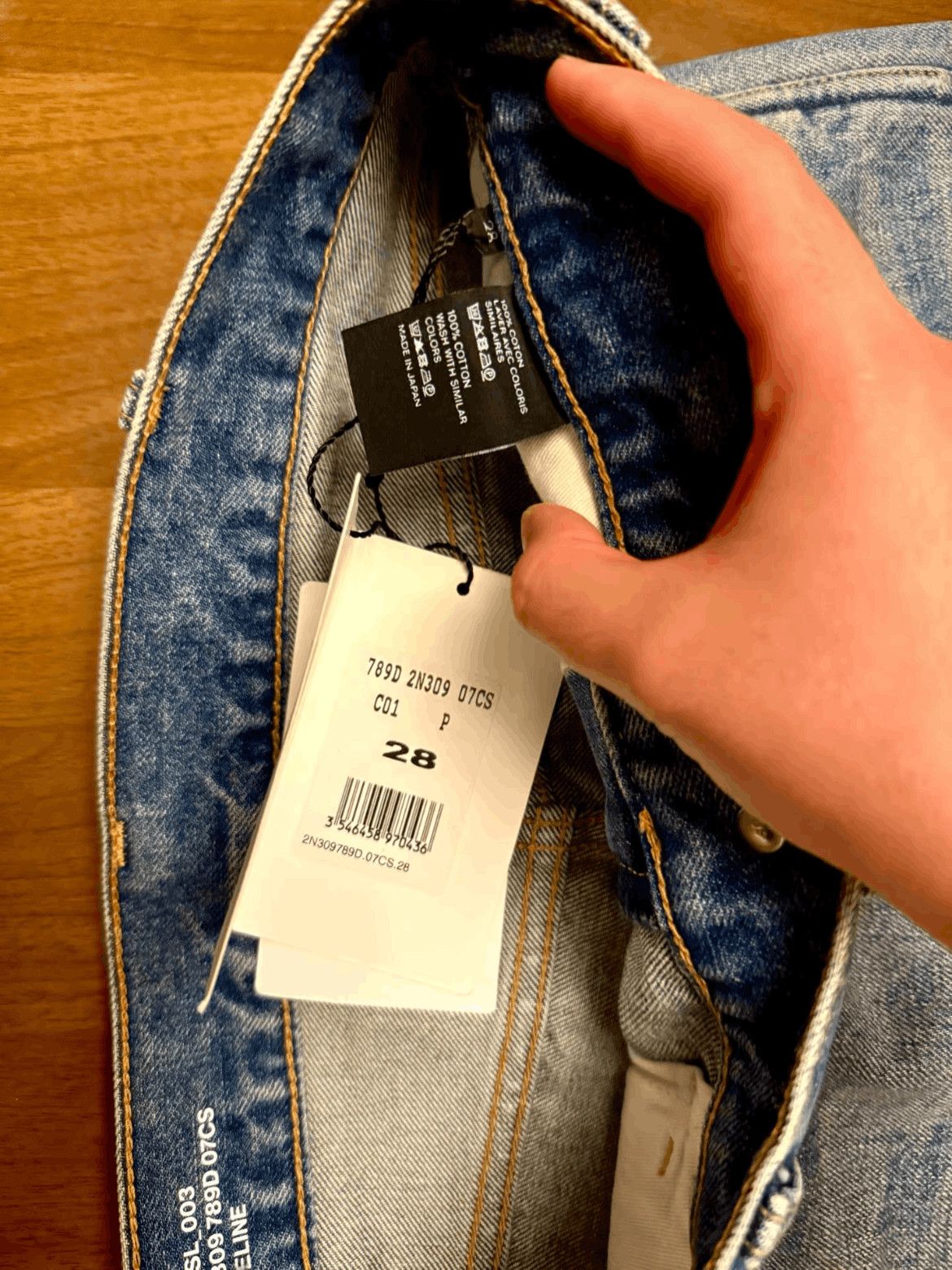 Celine Celine 19SS Heavy Washed Straight Leg Denim Size US 28 / EU 44 - 4 Thumbnail