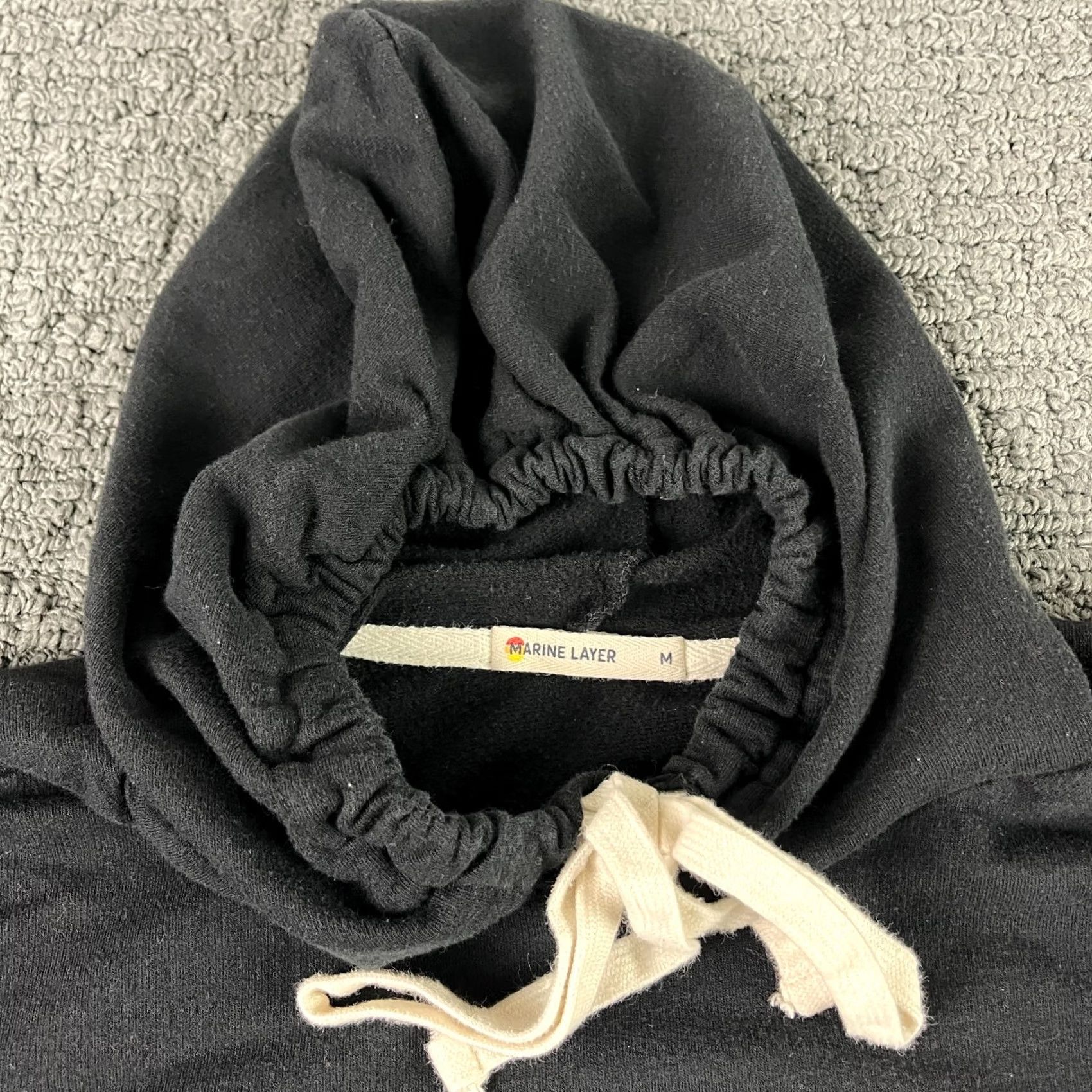 Marine Layer Marine Layer Hoodie Mens Medium Black Pullover Sweatshirt Size US M / EU 48-50 / 2 - 5 Thumbnail