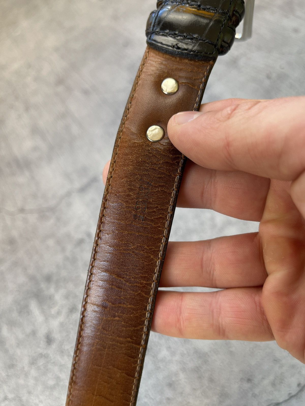Polo Ralph Lauren Leather belt POLO RALPH LAUREN black unisex Size ONE SIZE - 6 Thumbnail