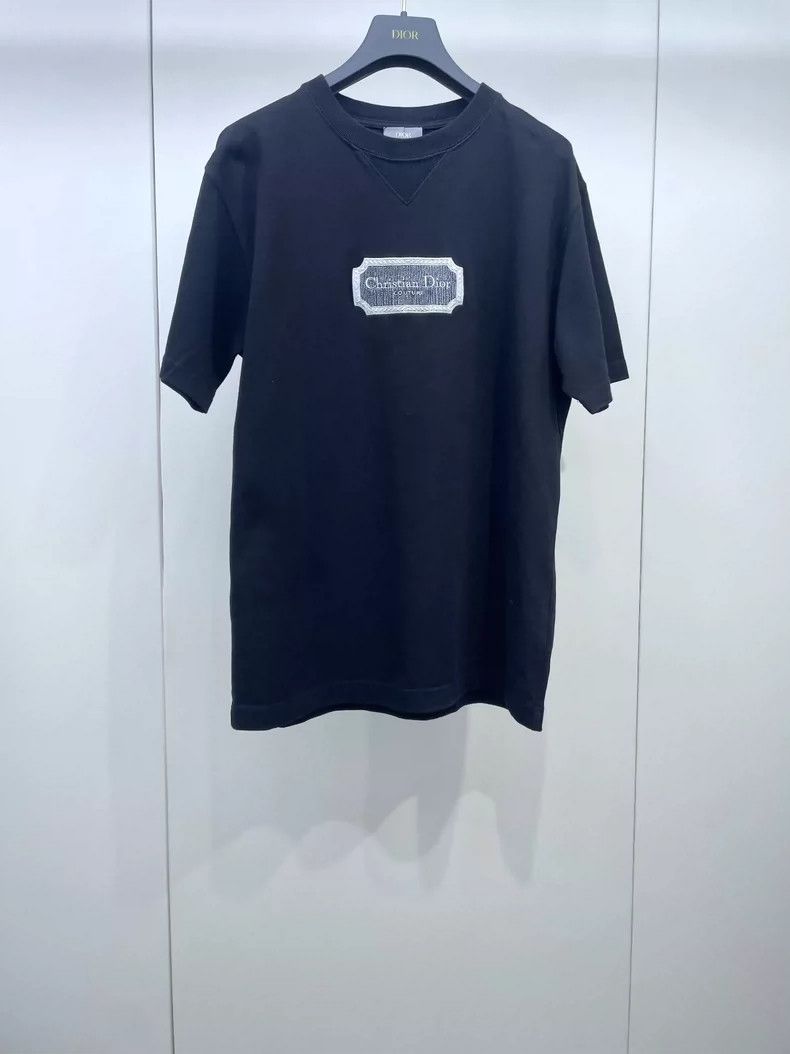 Dior Dior Embroidered logo black short sleeves Size S / US 4 / IT 40 - 1 Thumbnail