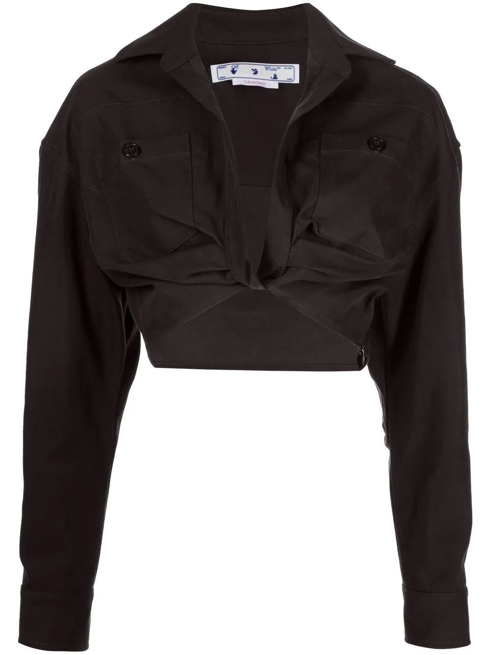 Off-White o1y1225 Blouse in Black Size XS / US 0-2 / IT 36-38 - 1 Thumbnail