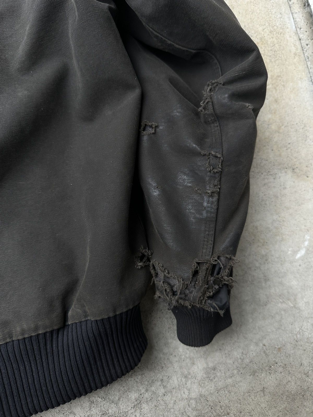 Carhartt Carhartt Hooded work Jacket Faded Black Dirty worn trashed Size US XL / EU 56 / 4 - 9 Thumbnail
