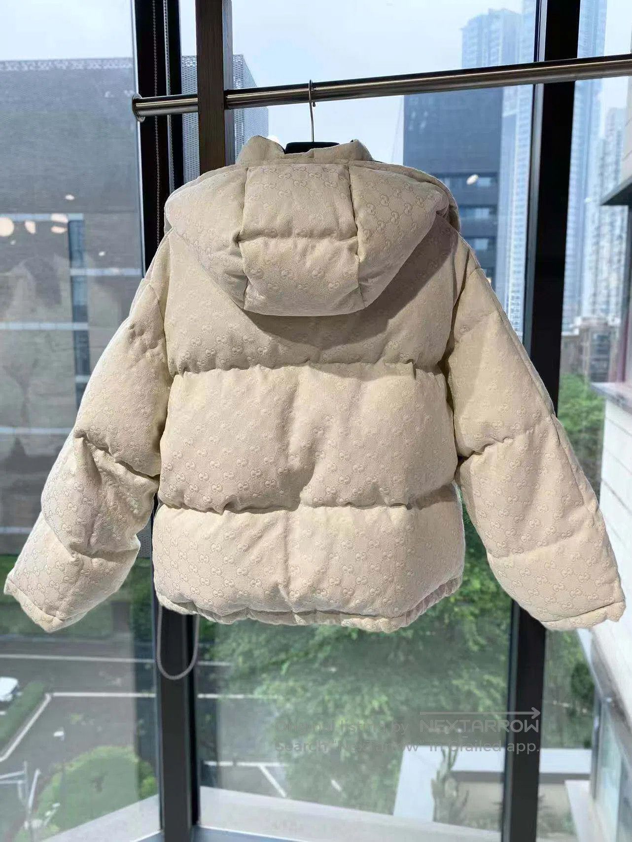 Gucci Guicci Double G dark pattern full print down jacket| Size XXS / US 00 / IT 34 - 3 Thumbnail