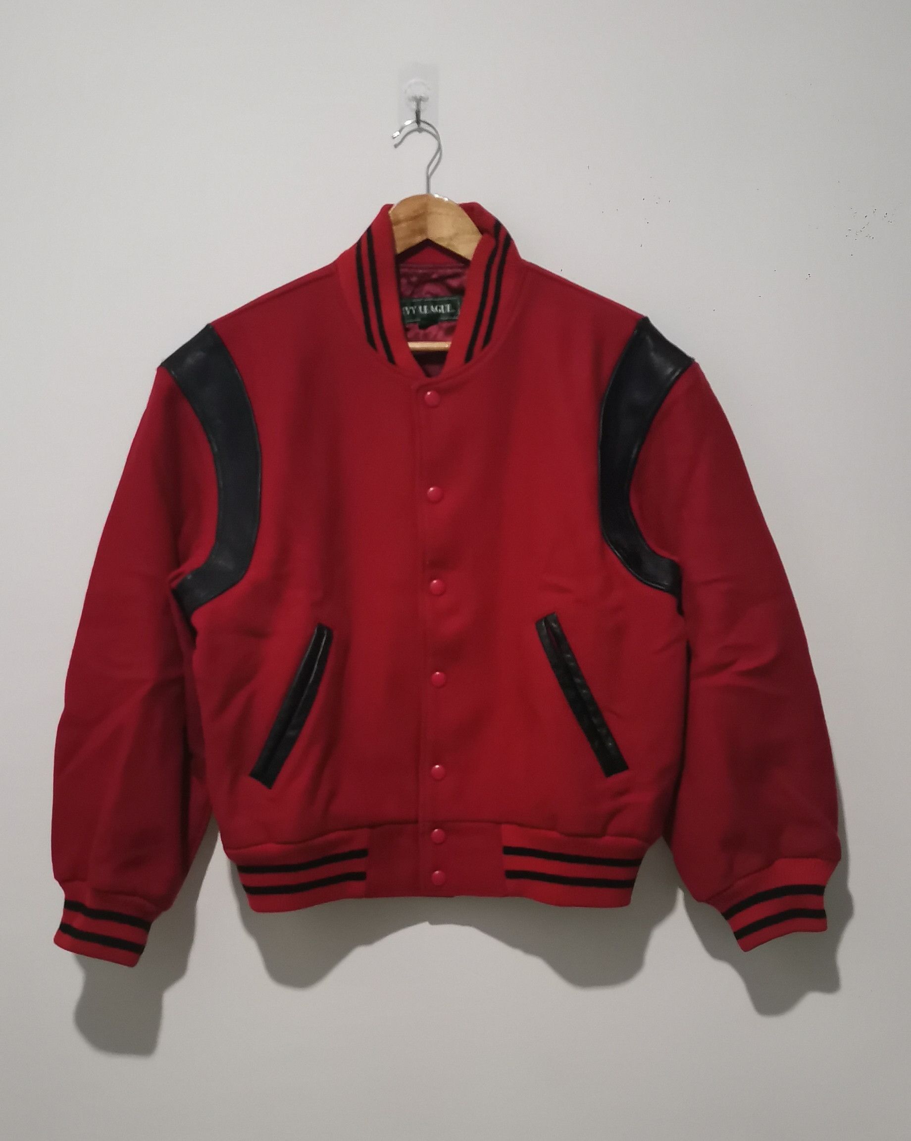 Other Vintage Ivy League Red Varsity Jacket w/Leather Shoulder L Size US L / EU 52-54 / 3 - 1 Thumbnail
