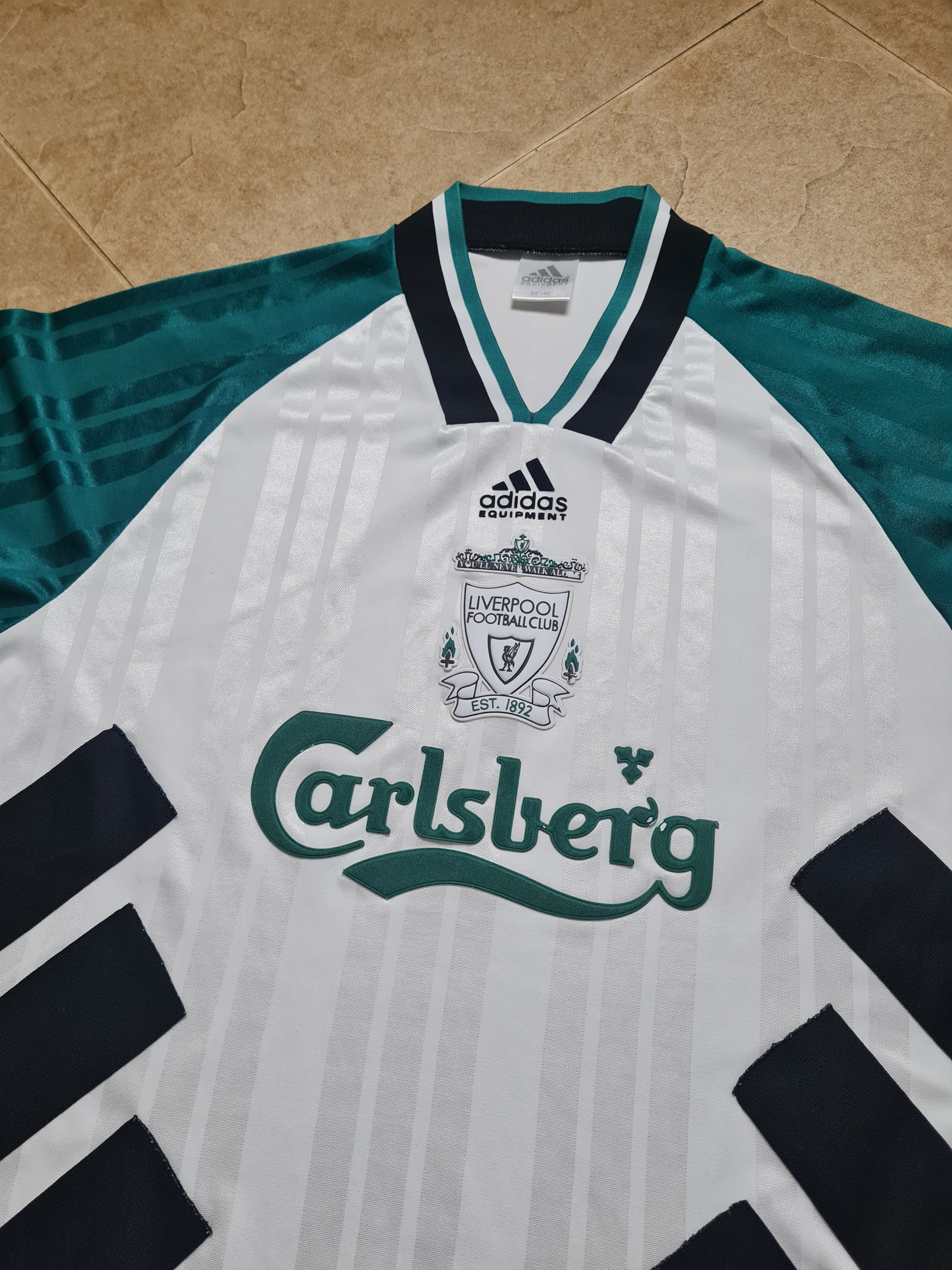 Adidas Football Jersey Liverpool Adidas 1993/1994 Away Soccer Shirt Size US S / EU 44-46 / 1 - 4 Thumbnail