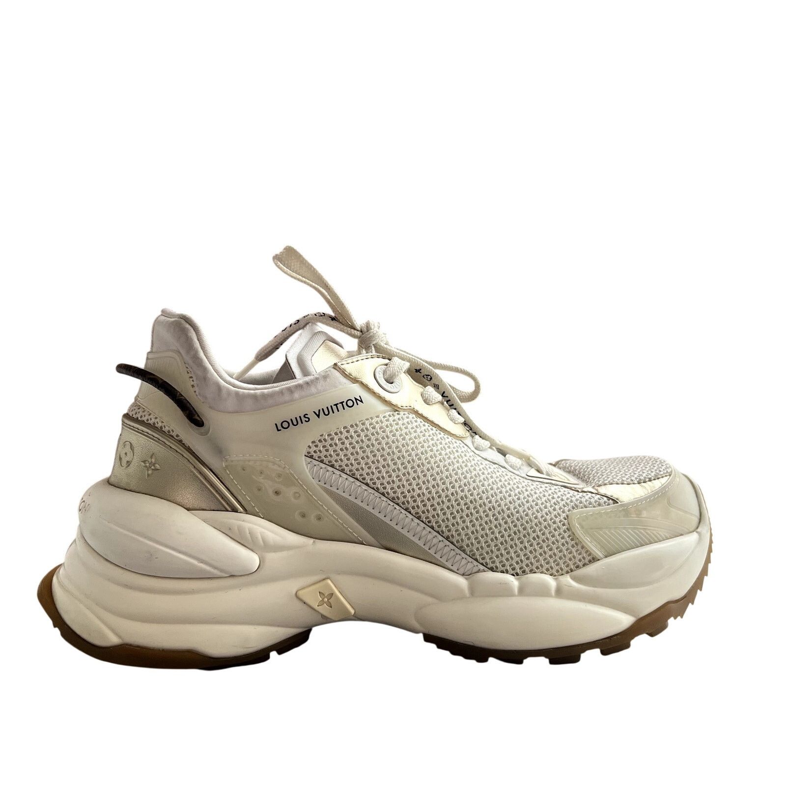 Louis Vuitton Louis Vuitton Run 55 cloth leather trainers size 38.5 FR Size US 7 / IT 37 - 1 Thumbnail