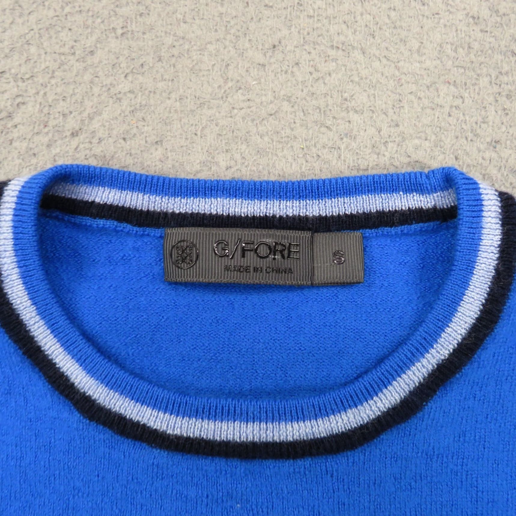 G/FORE G/FORE Sweater Mens S Merino Wool Pullover Crew Navy Cerulean Blue Golf Casual Size US S / EU 44-46 / 1 - 4 Thumbnail