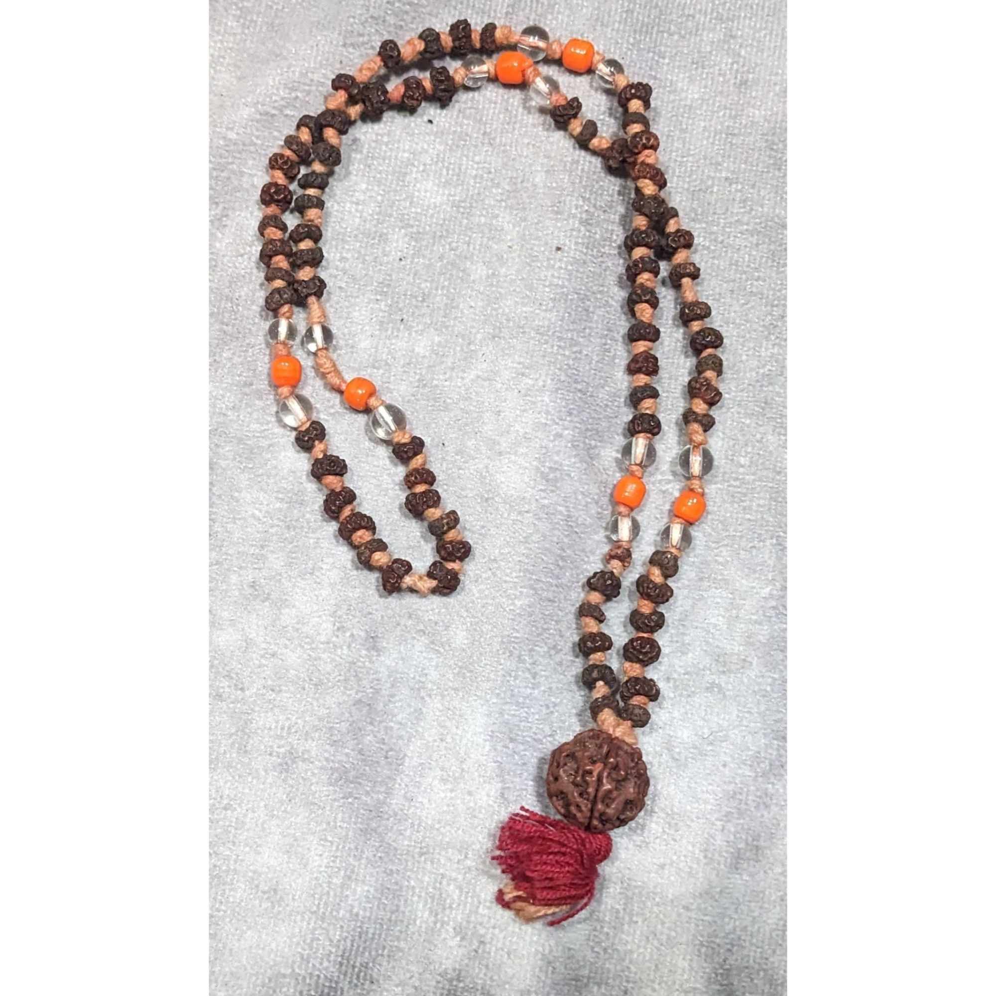 Other Bohemian Hippie Natural Dried Seed Beaded Necklace With Glas Size ONE SIZE - 5 Thumbnail