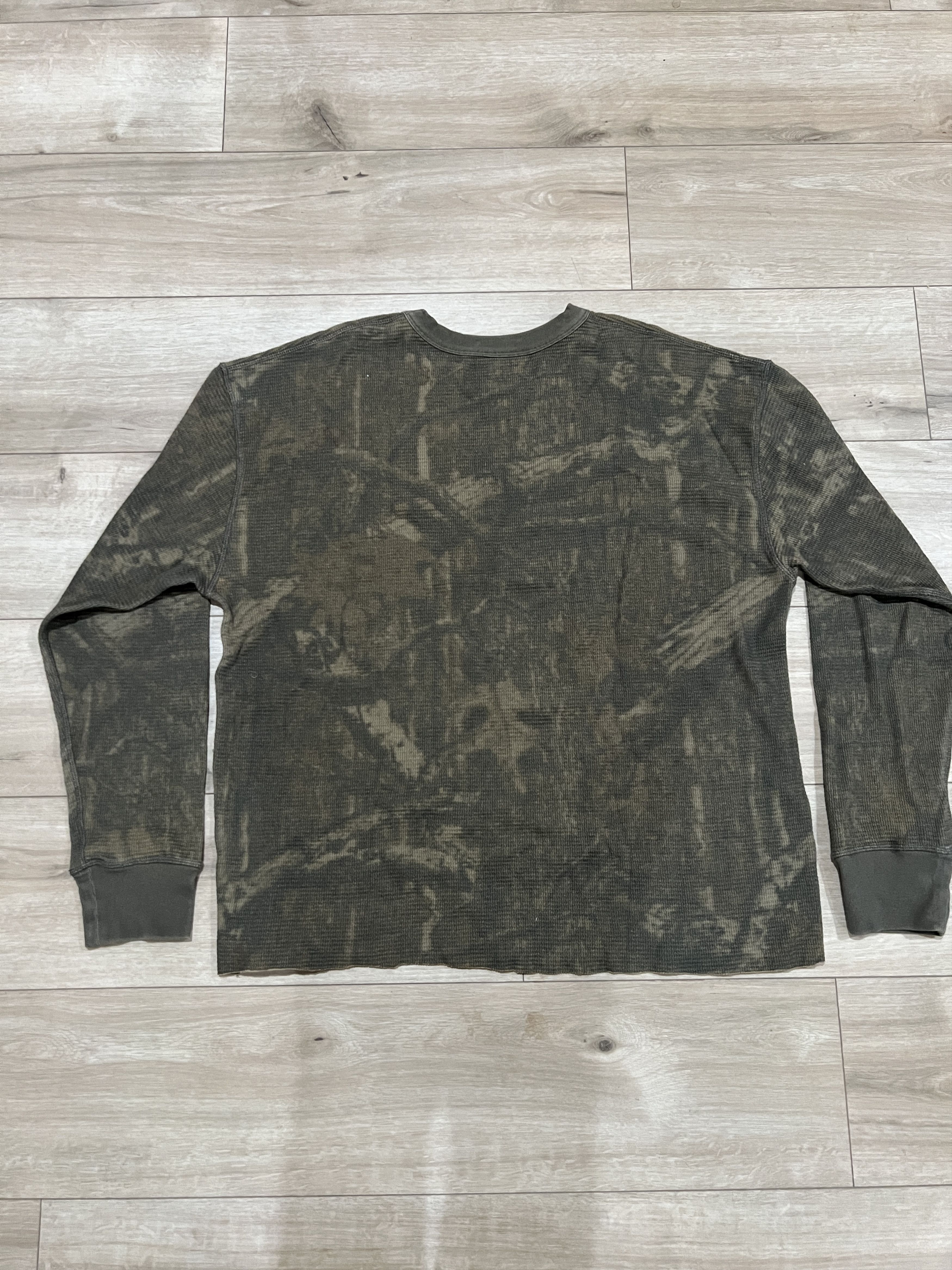 Yeezy Yeezy Season 3 Brown Camouflage Thermal LS Tee Raw Hem Size US L / EU 52-54 / 3 - 2 Thumbnail