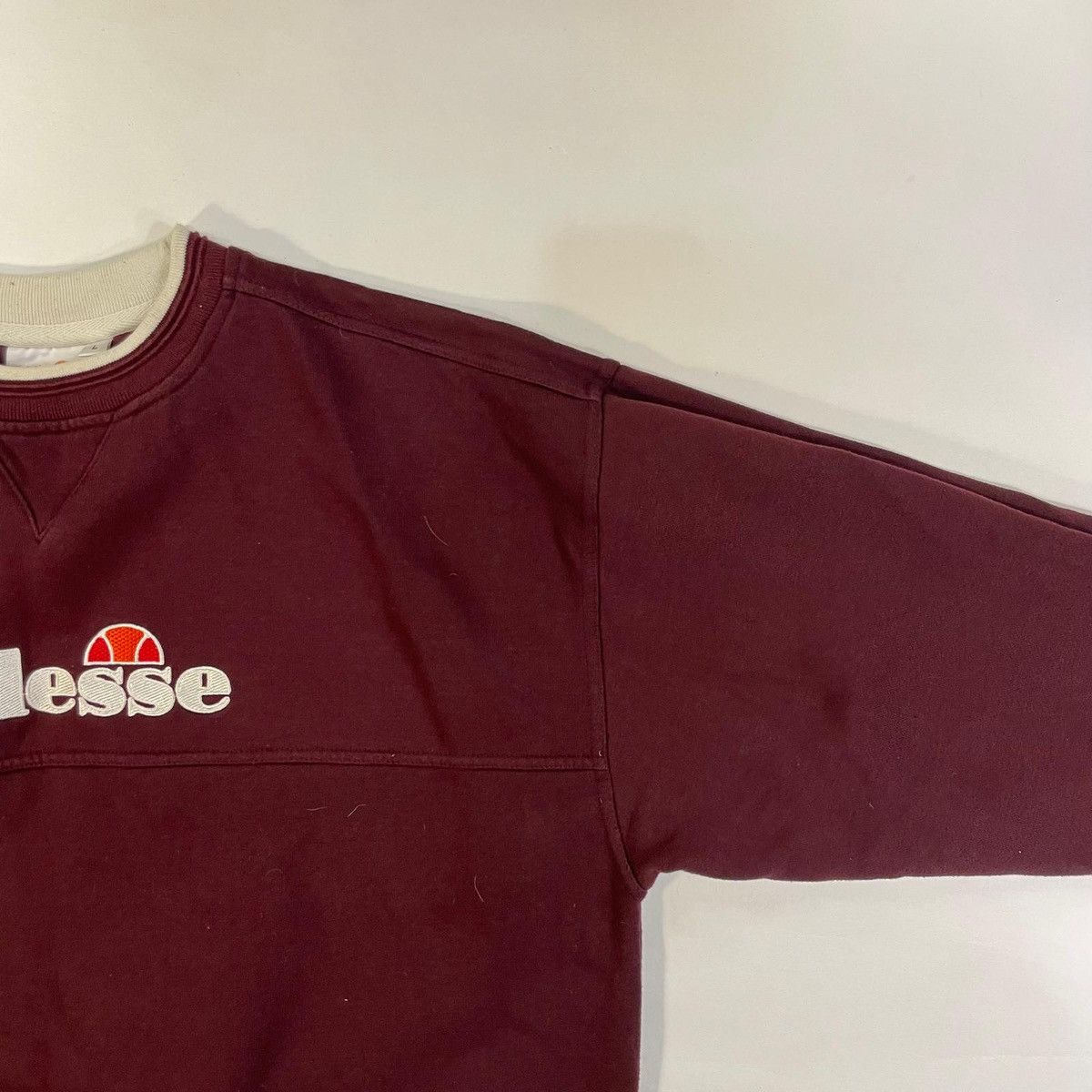 Ellesse Burgundy Ellesse sweatshirt with embroidered logo Size US L / EU 52-54 / 3 - 4 Thumbnail