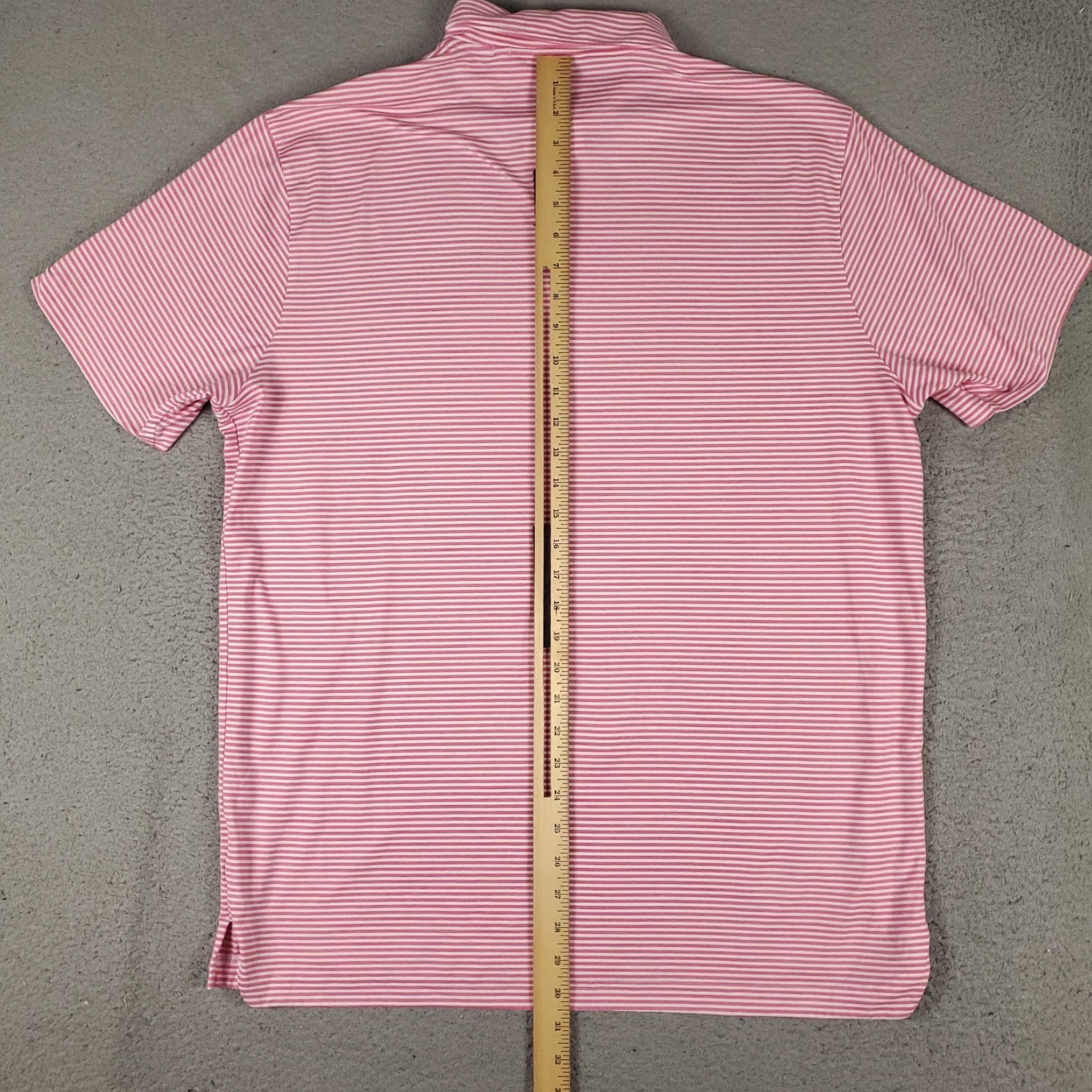 Puma Puma Polo Shirt Mens Size L Pink Striped Golf Casual Short Sleeve Polo Shirt Mens L Pink Striped Golf Casual Short Sleeve Size US L / EU 52-54 / 3 - 4 Thumbnail
