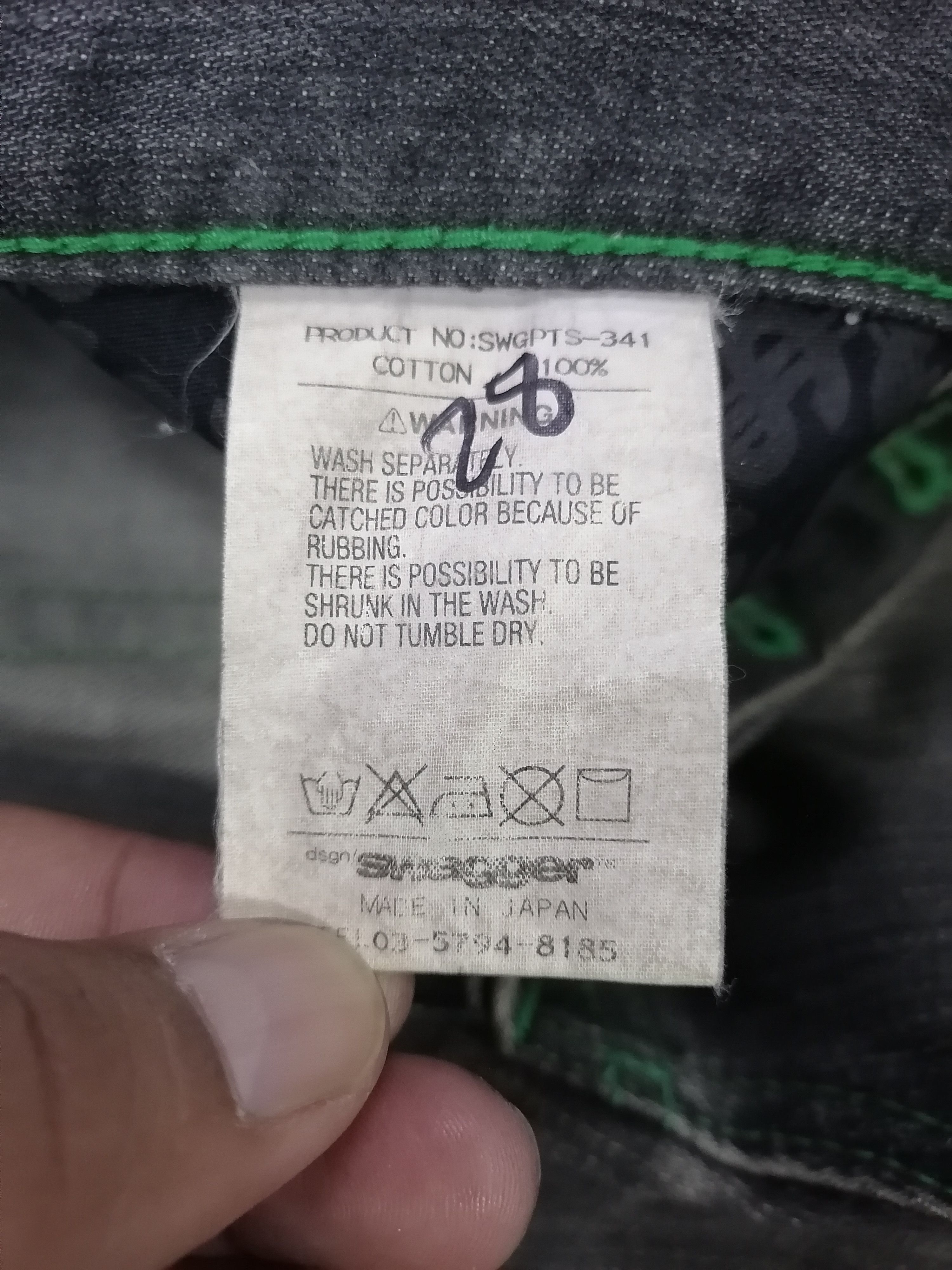 Japanese Brand × Swagger Trashed Jeans Swagger $30 Denim Pants Size US 33 - 8 Thumbnail